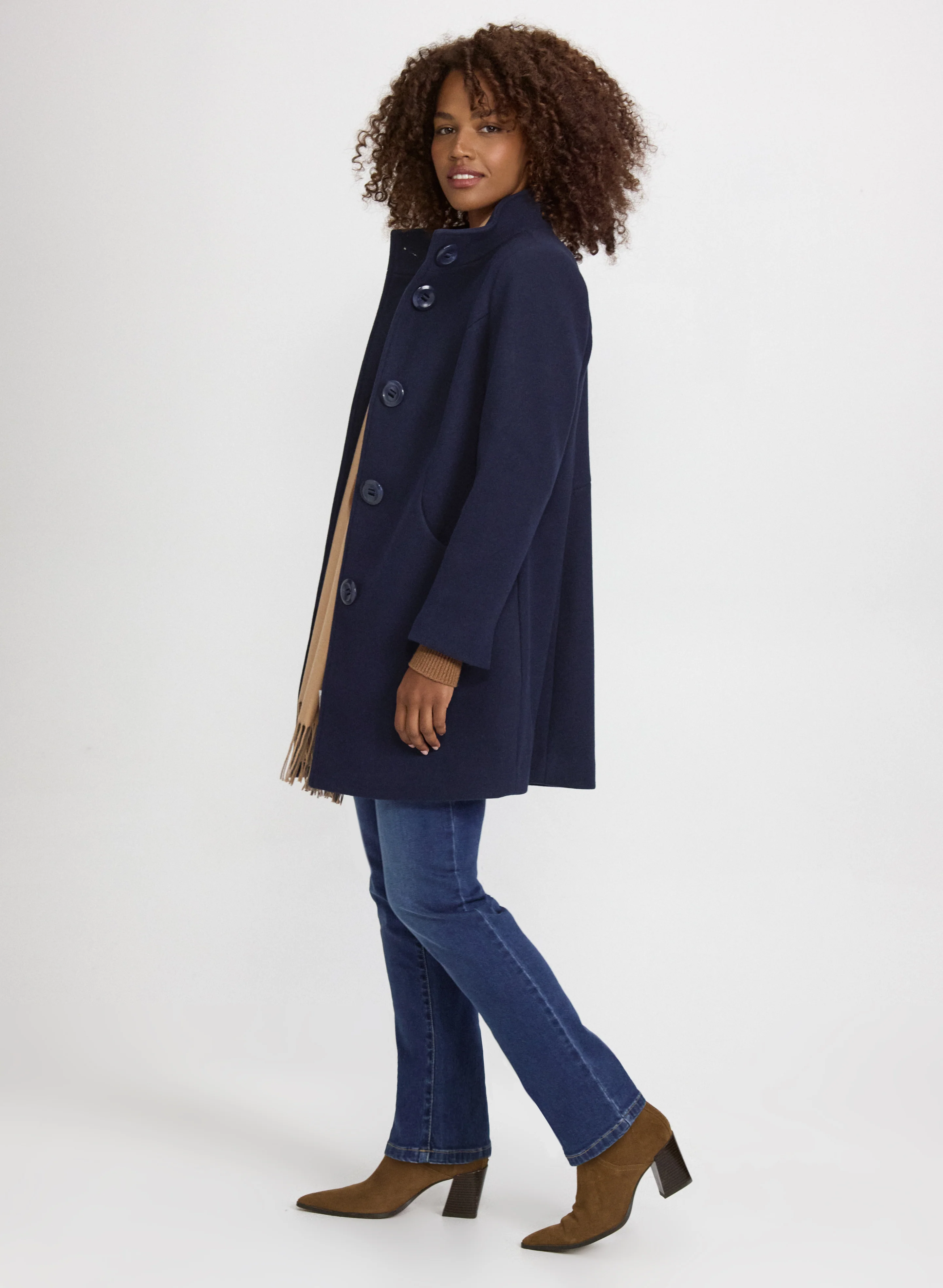 Stretch Wool-Blend Coat - Image 2