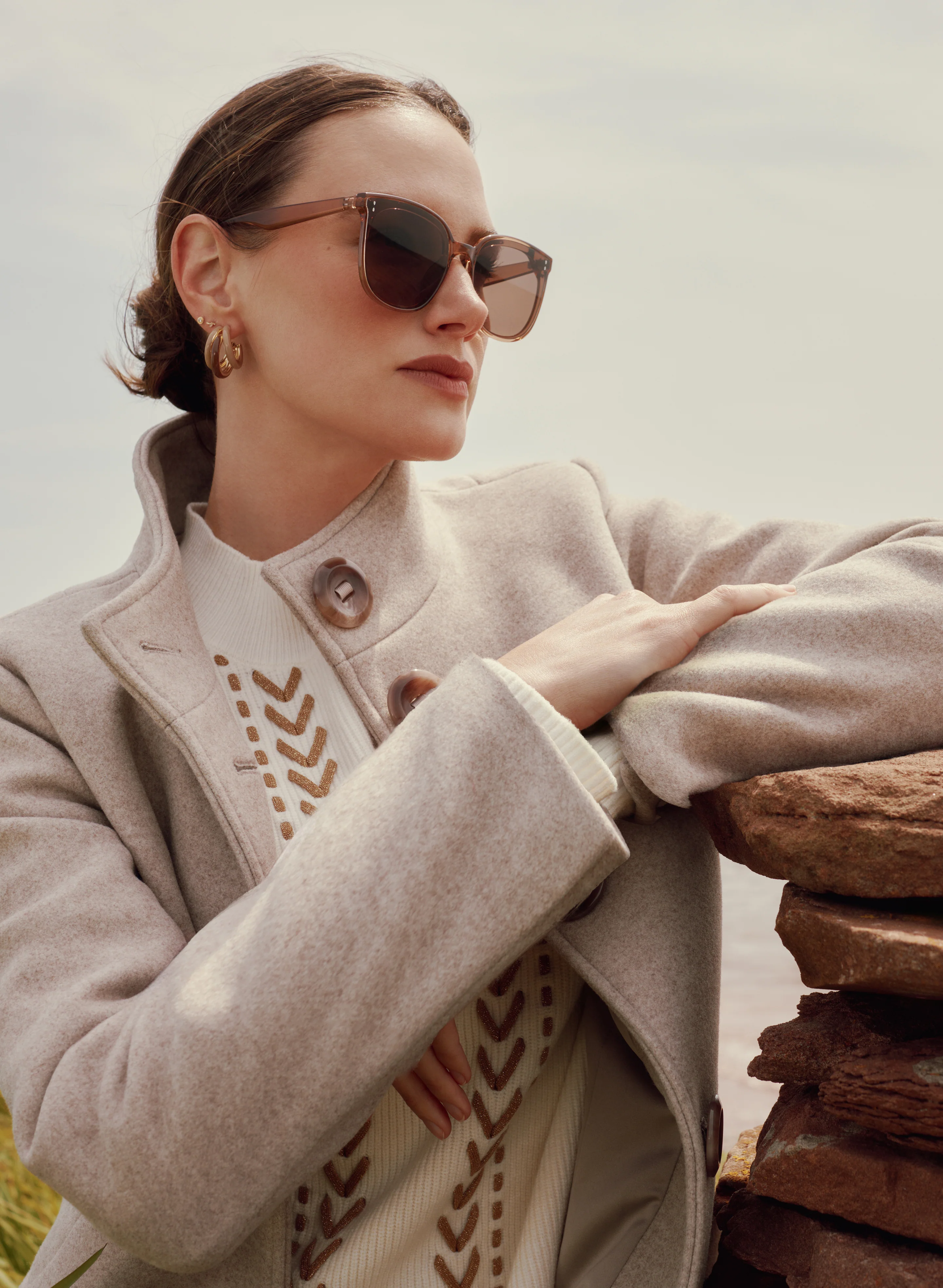 Stretch Wool-Blend Coat - Image 2