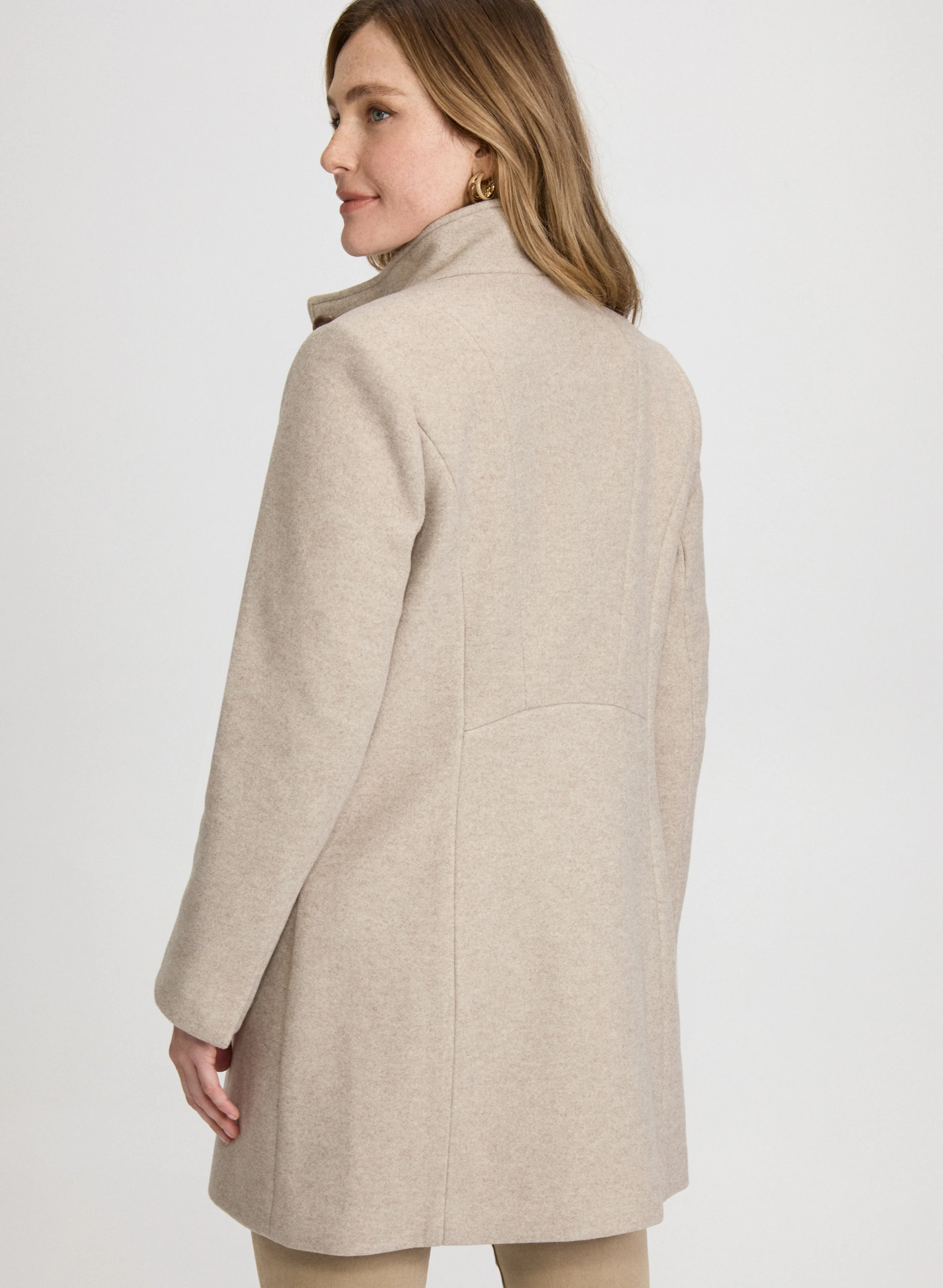 Stretch Wool-Blend Coat - Image 4