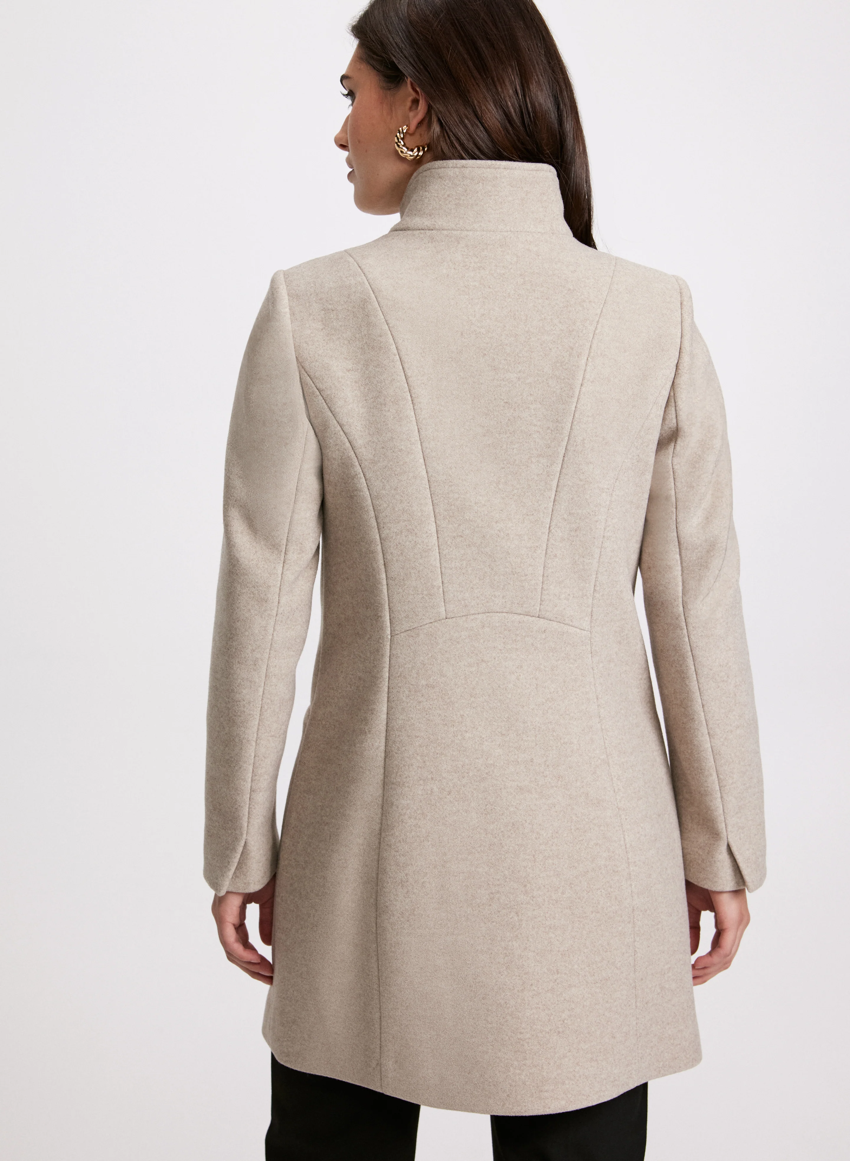 Stretch Wool Blend Coat - Image 4