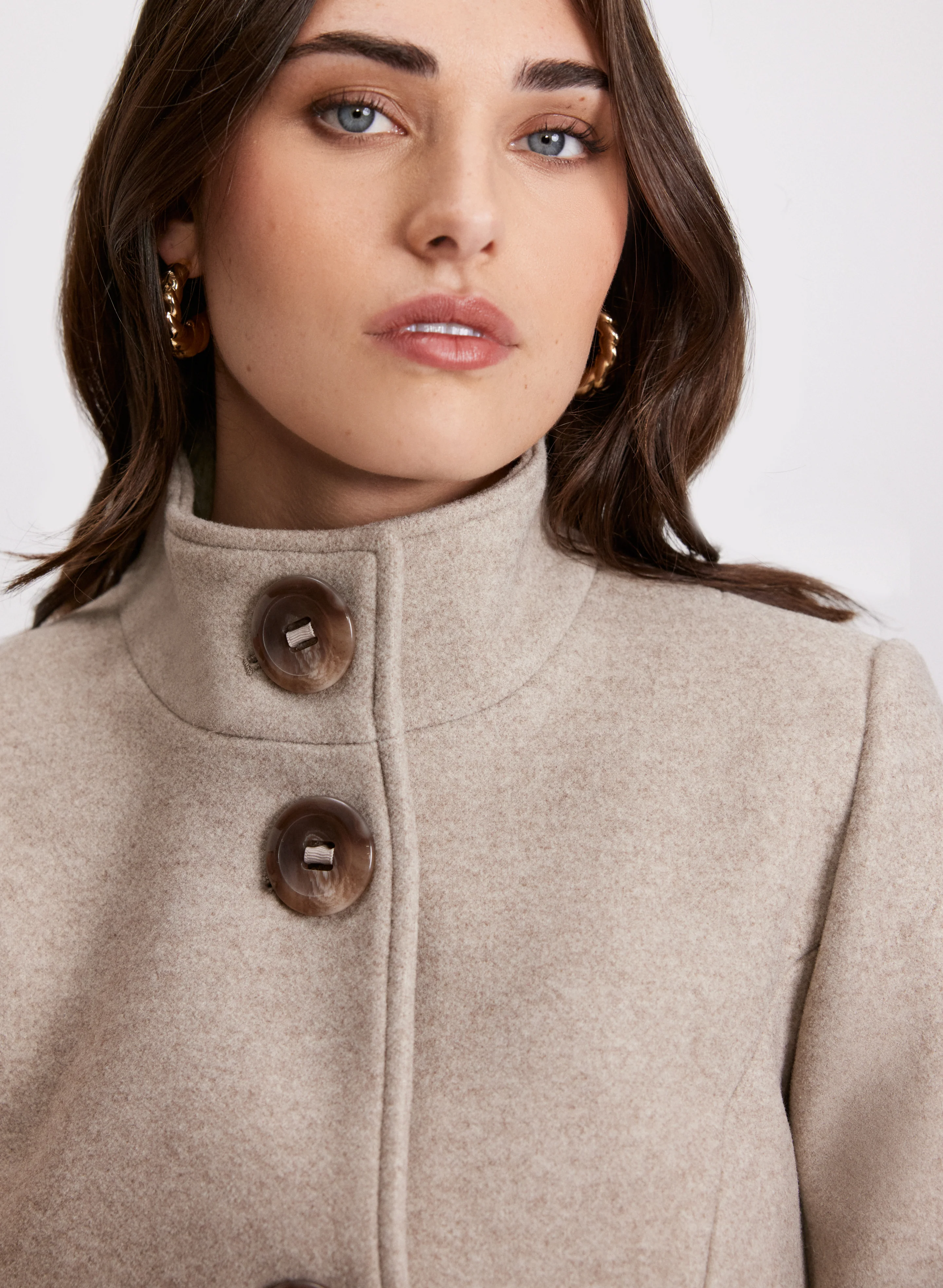 Stretch Wool Blend Coat - Image 7
