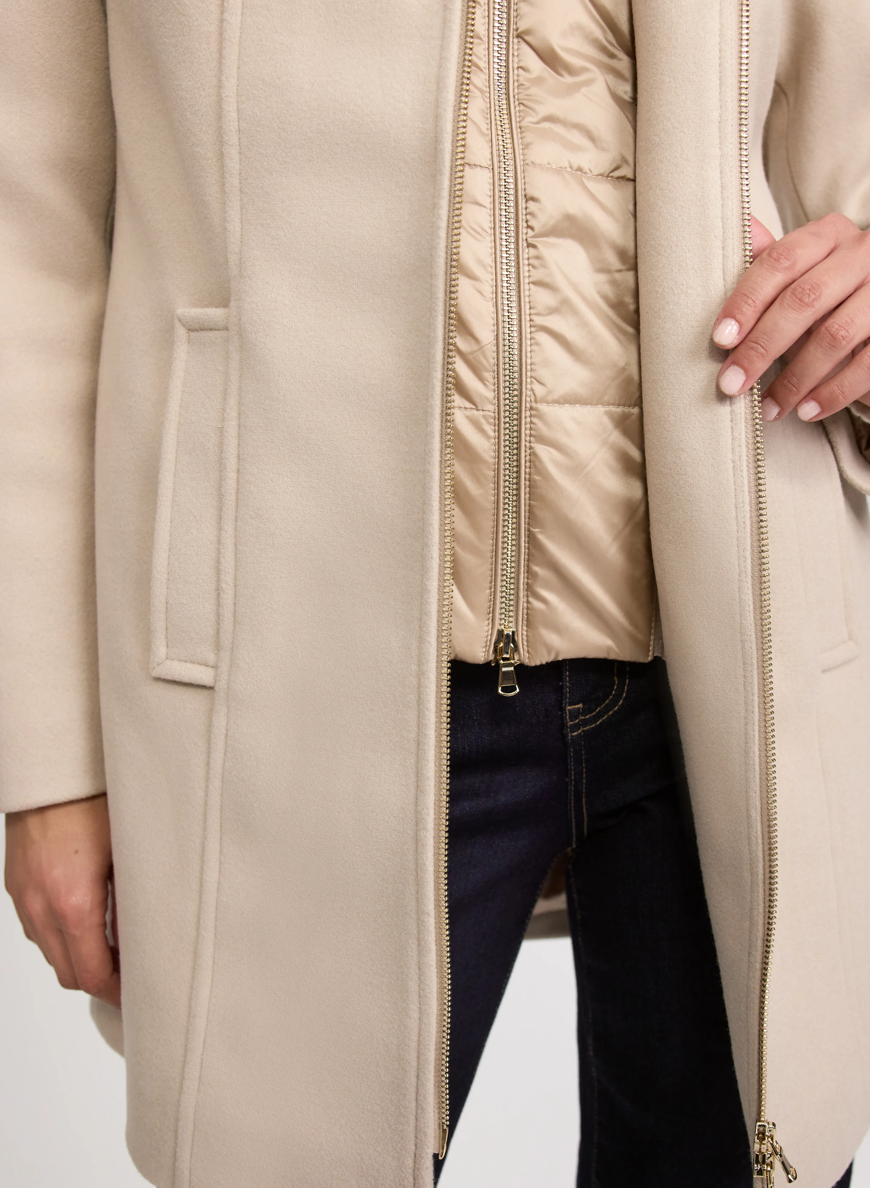 Stretch Wool Blend Coat - Image 5