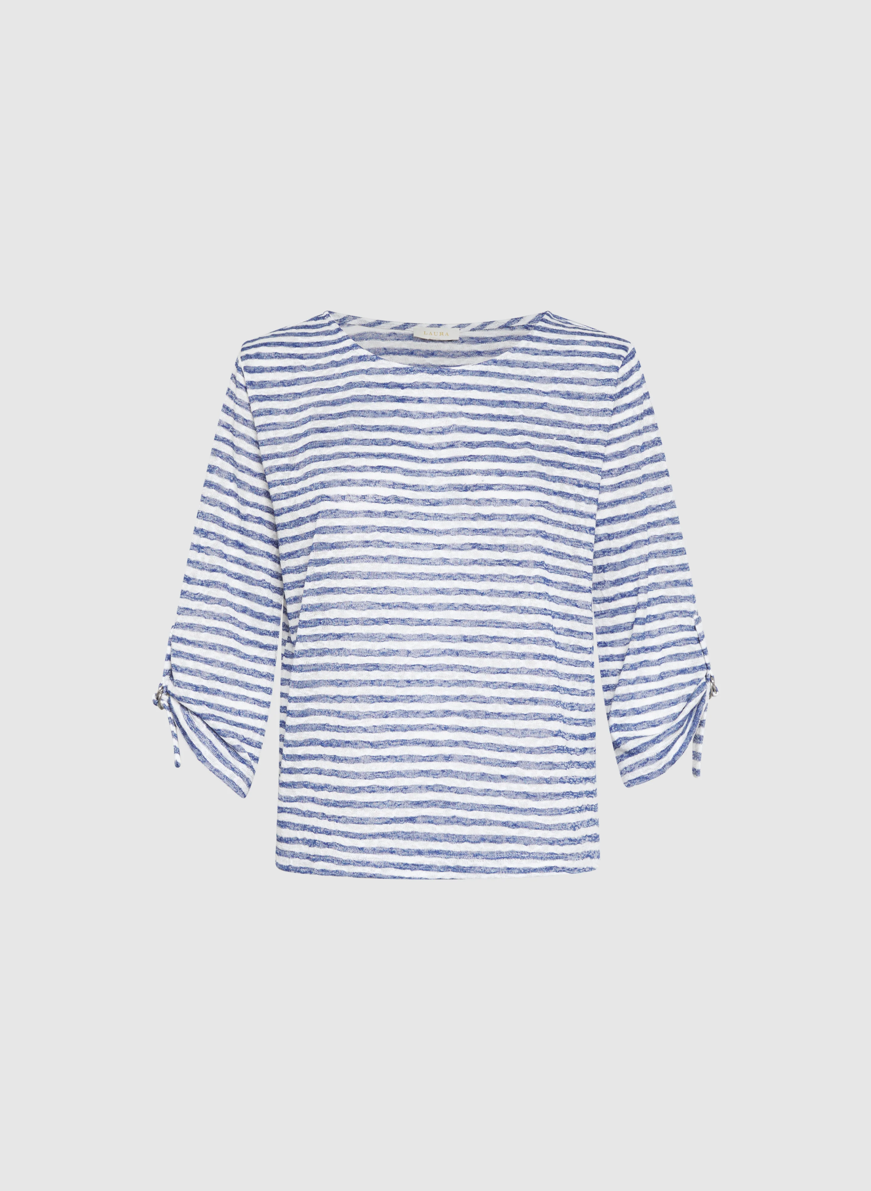 Stripe 3/4 Sleeve Top - Image 6