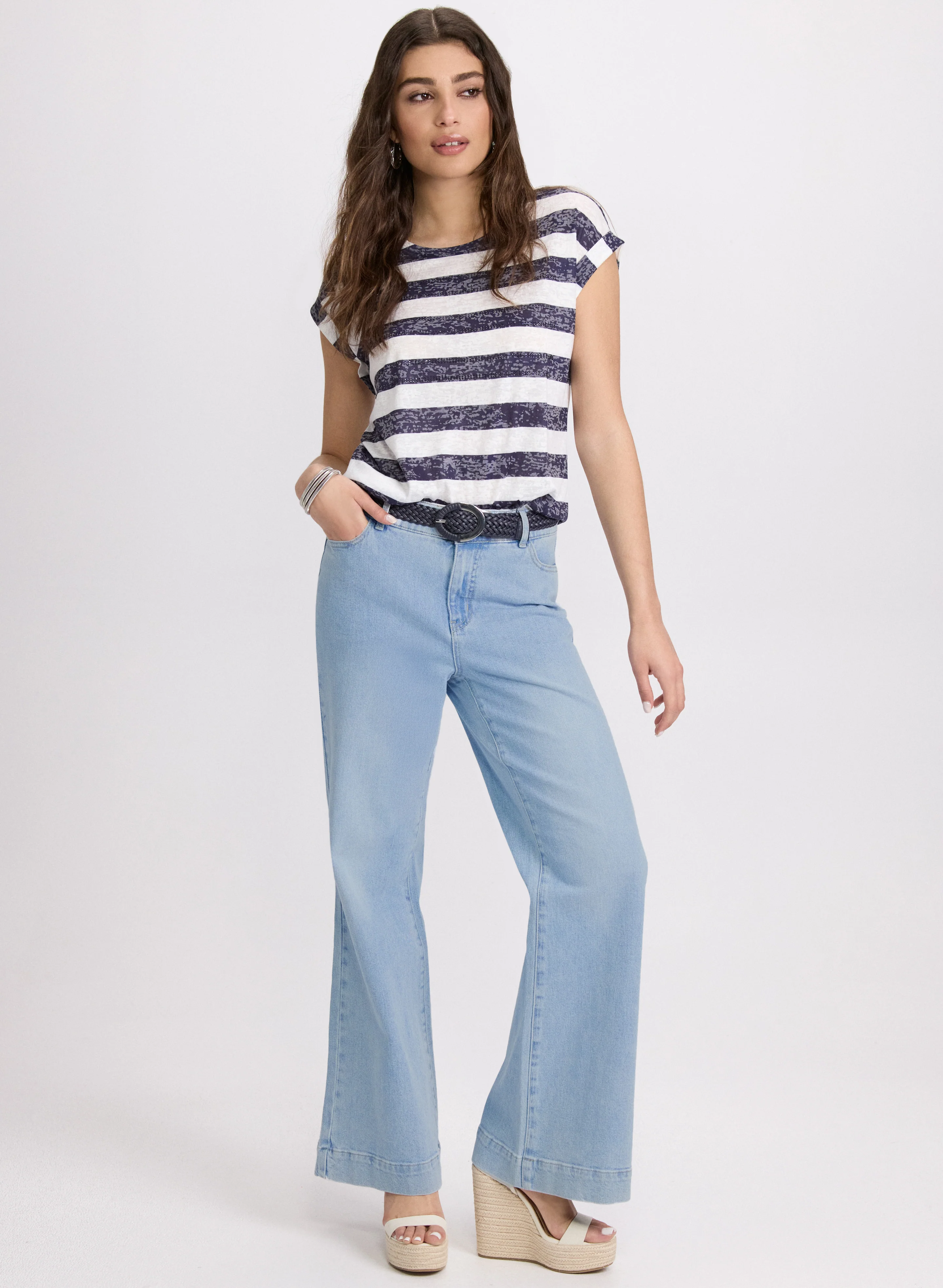 Stripe Burnout T-Shirt - Image 3