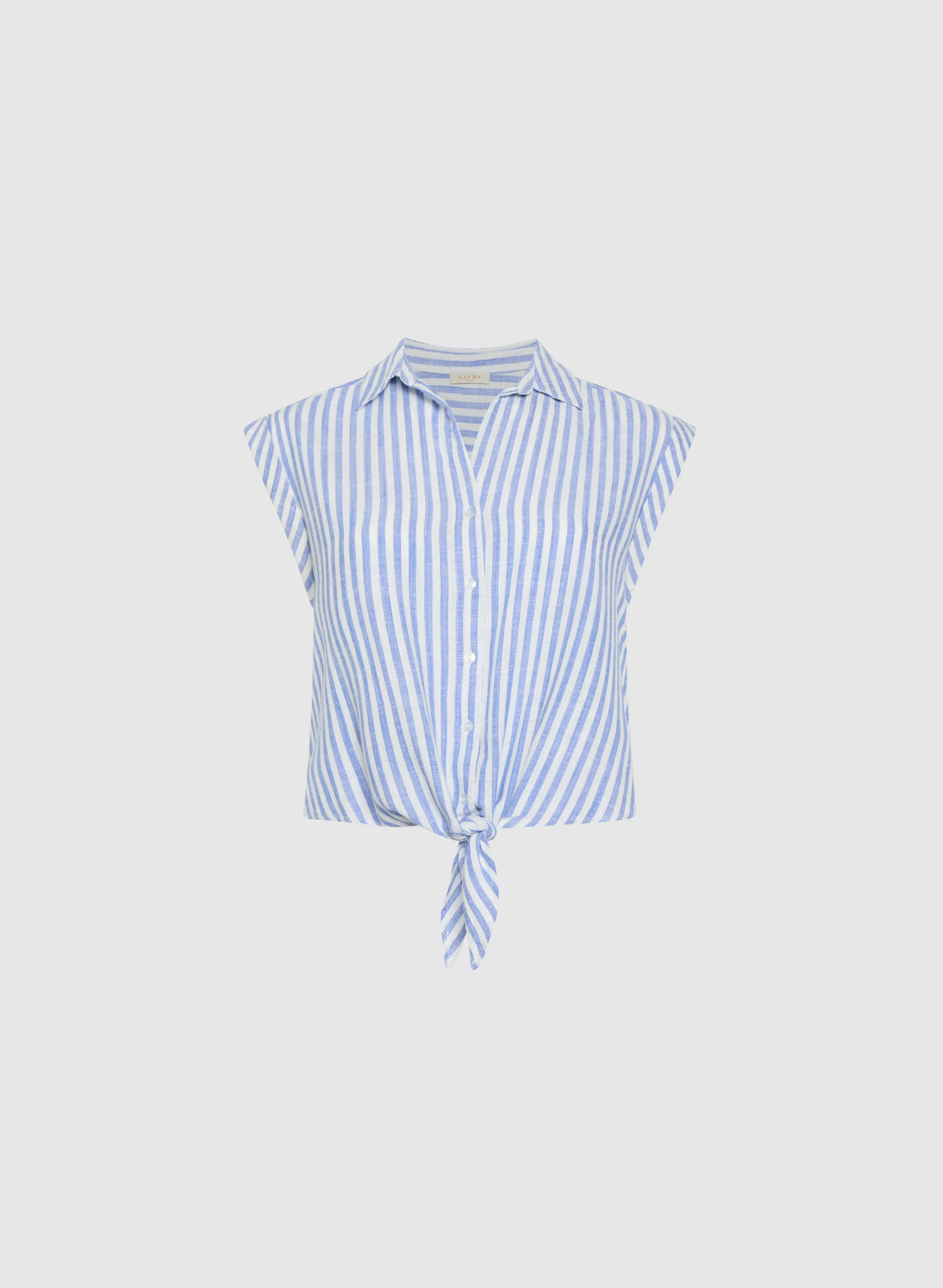 Stripe Button-Down Blouse - Image 5