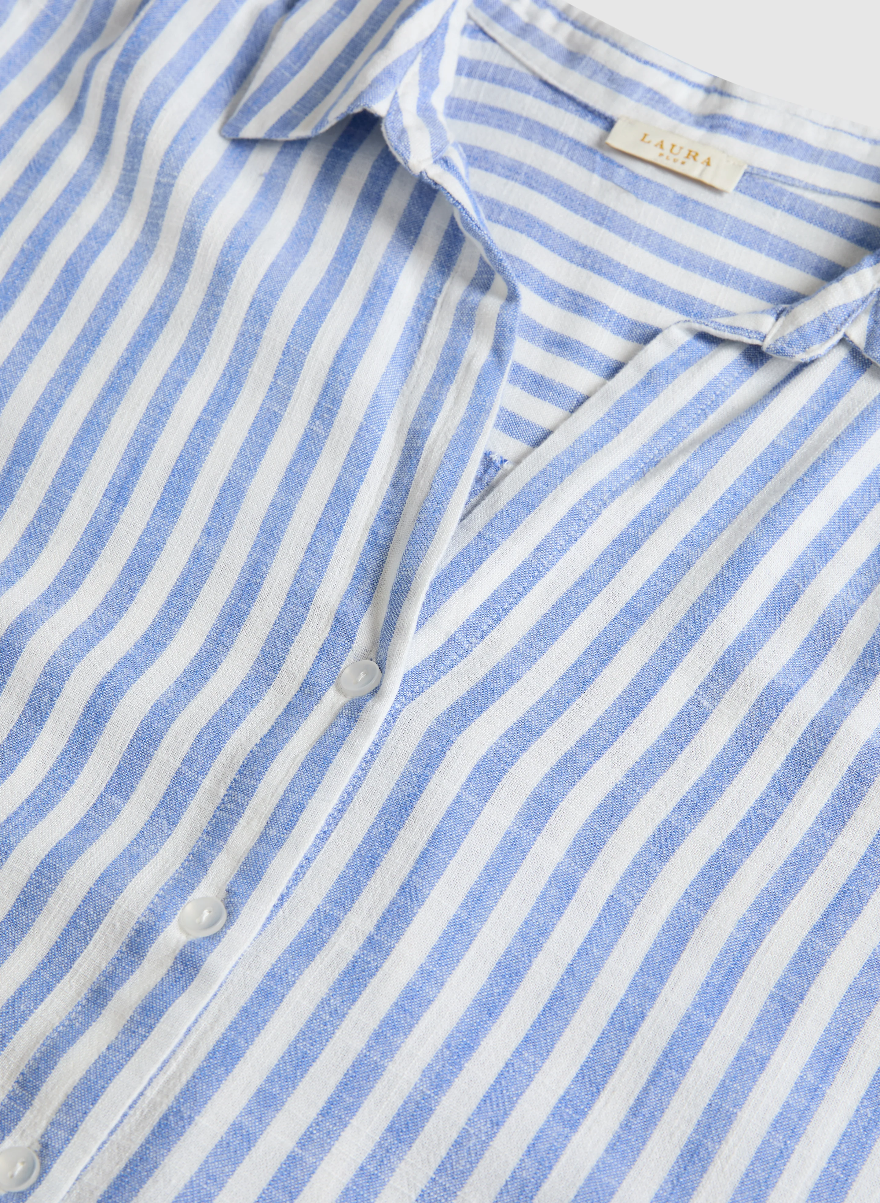 Stripe Button-Down Blouse - Image 6