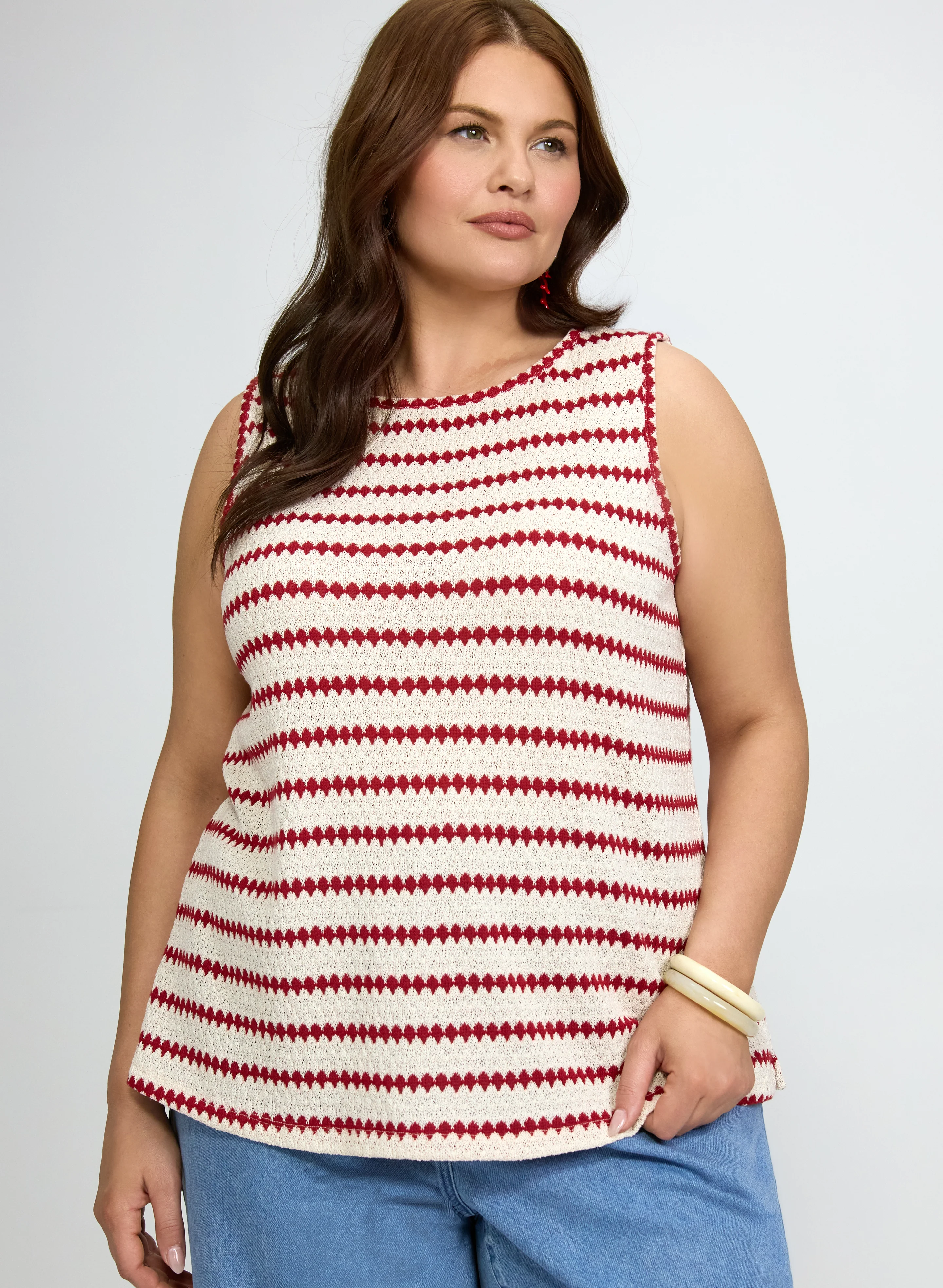 Stripe Crochet Cami - Image 5
