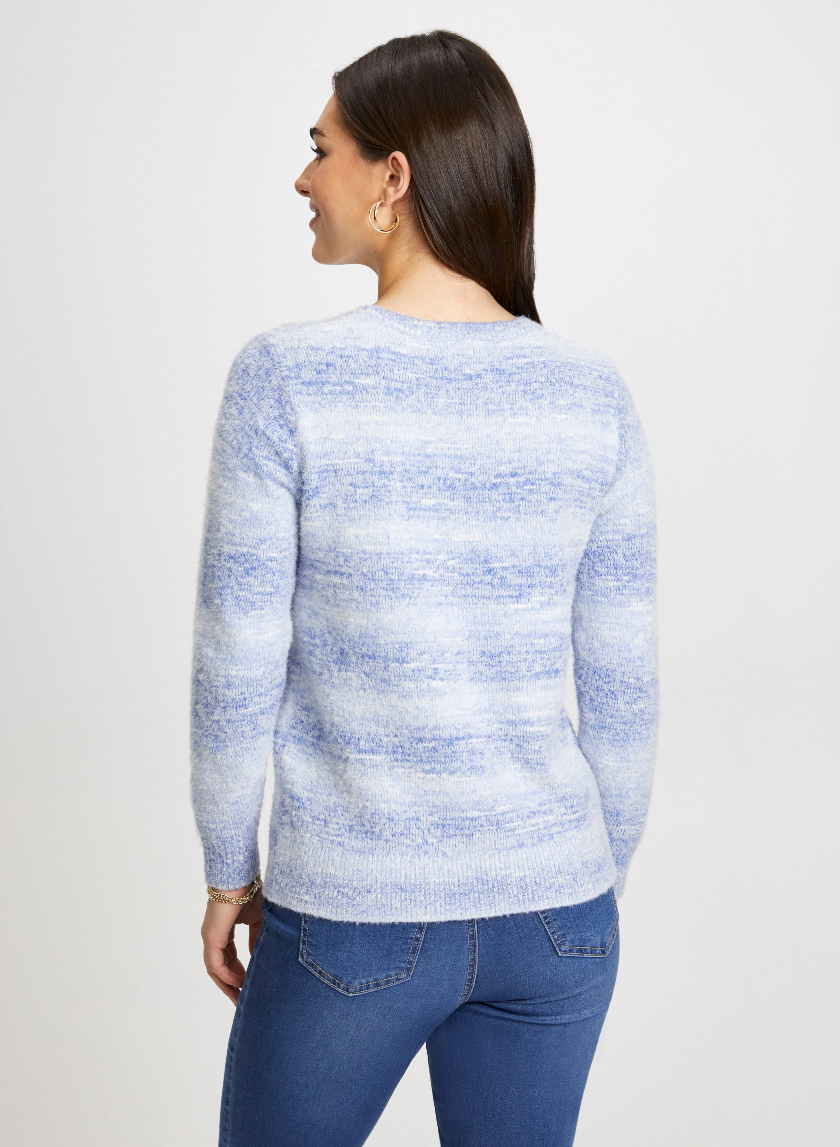 Stripe Gradient Motif Sweater - Image 4