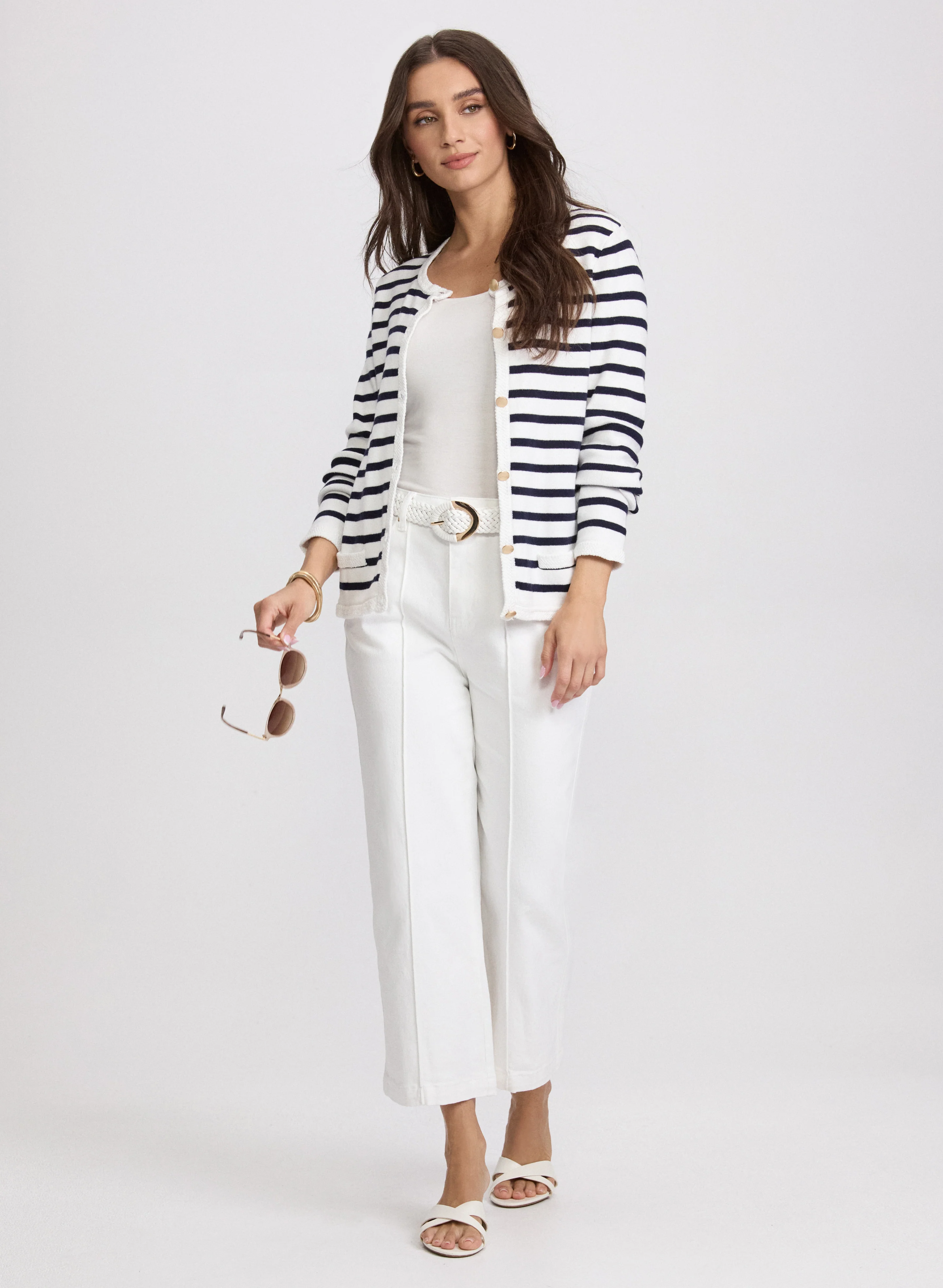 Stripe Knit Cardigan - Image 3