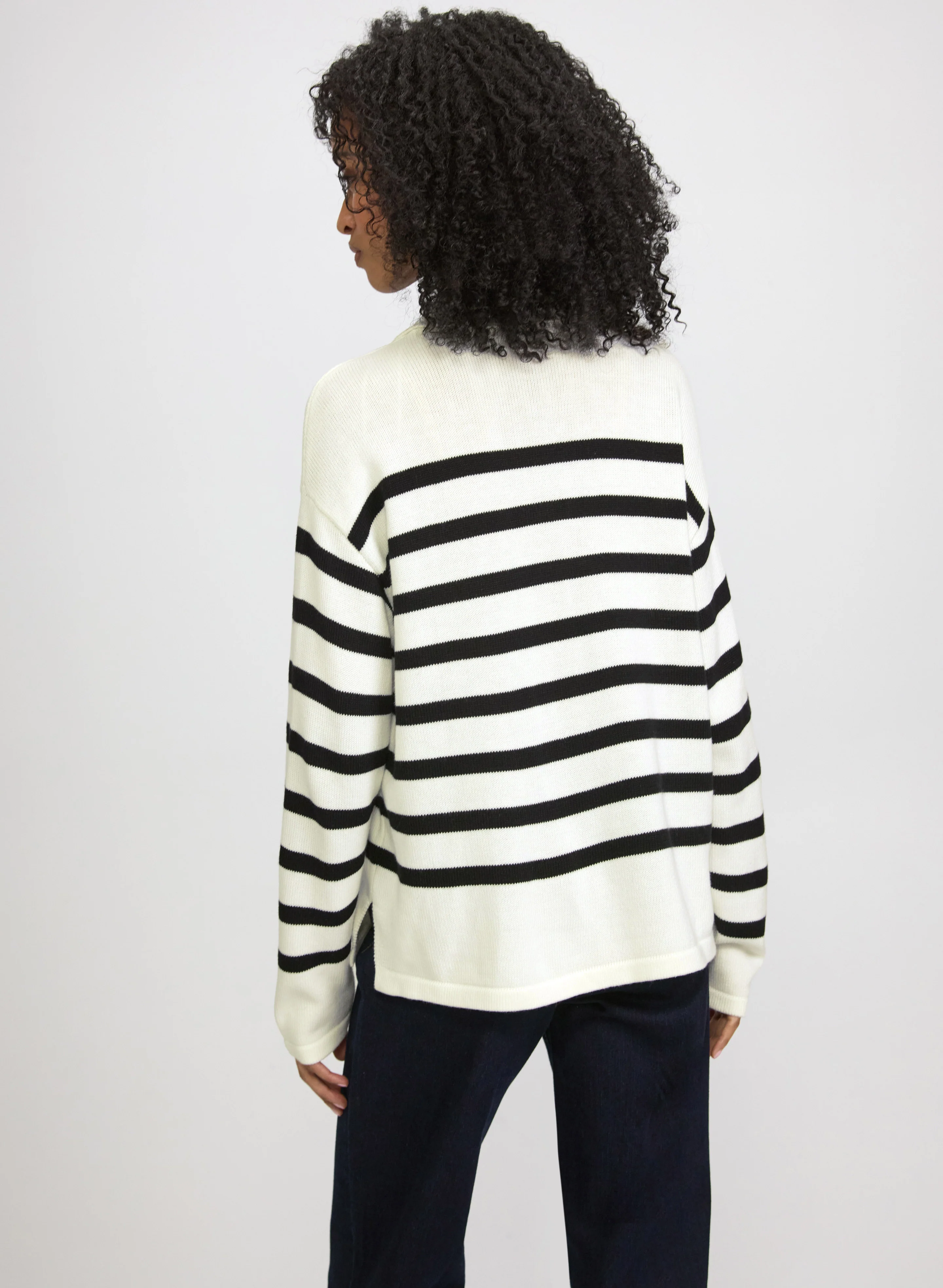 Stripe Knit Pullover - Image 3