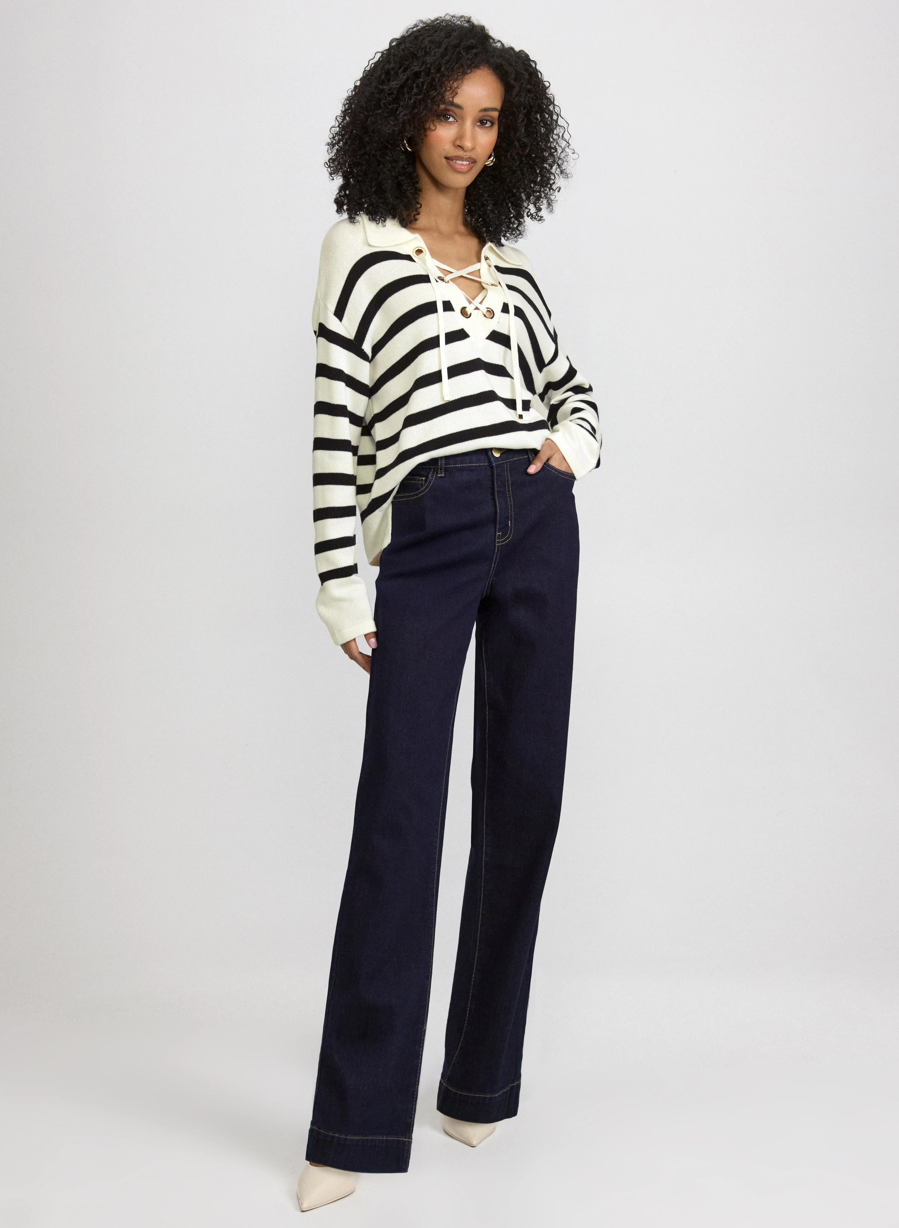 Stripe Knit Pullover - Image 5
