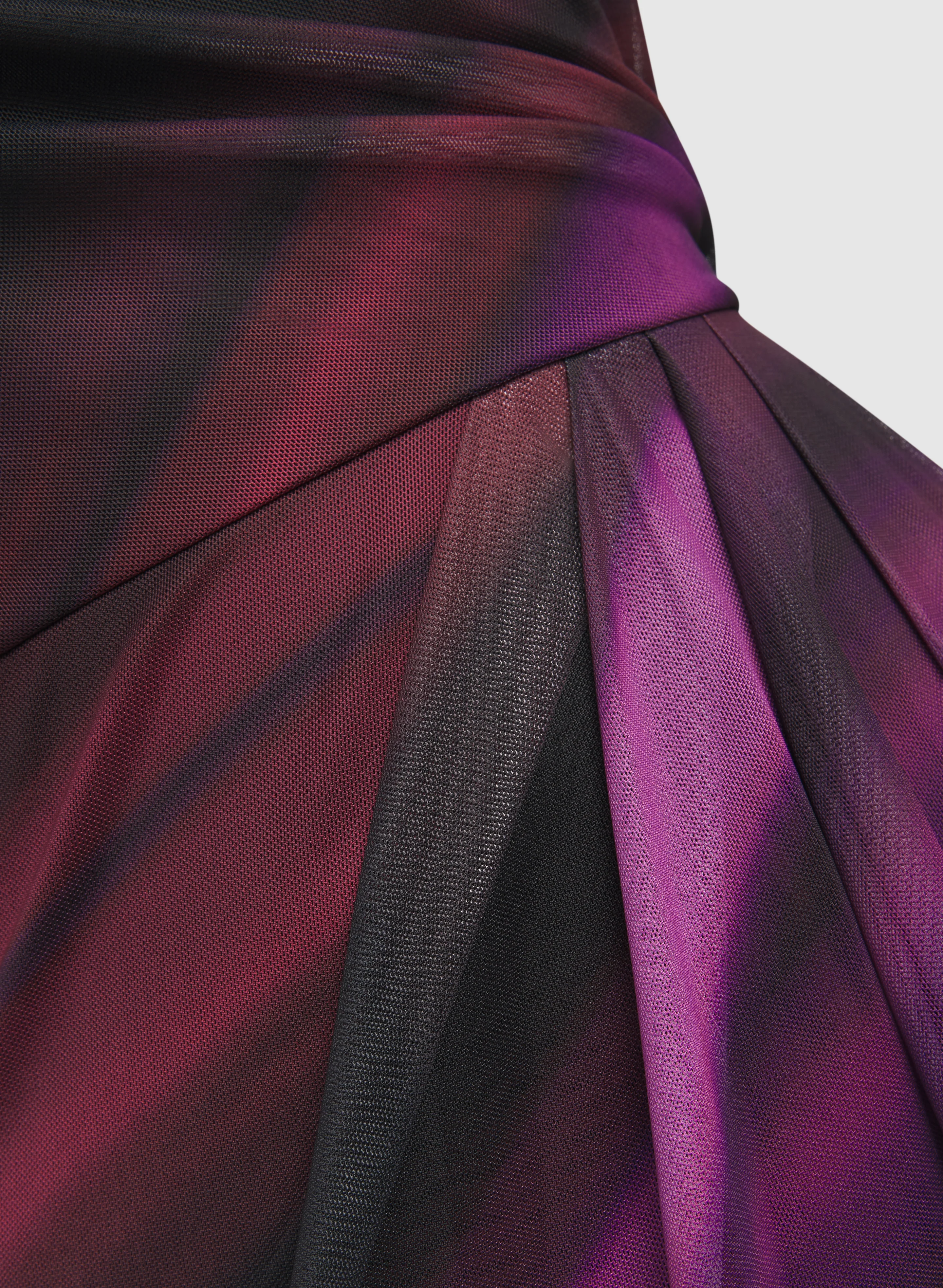 Stripe Mesh Dress - Image 7