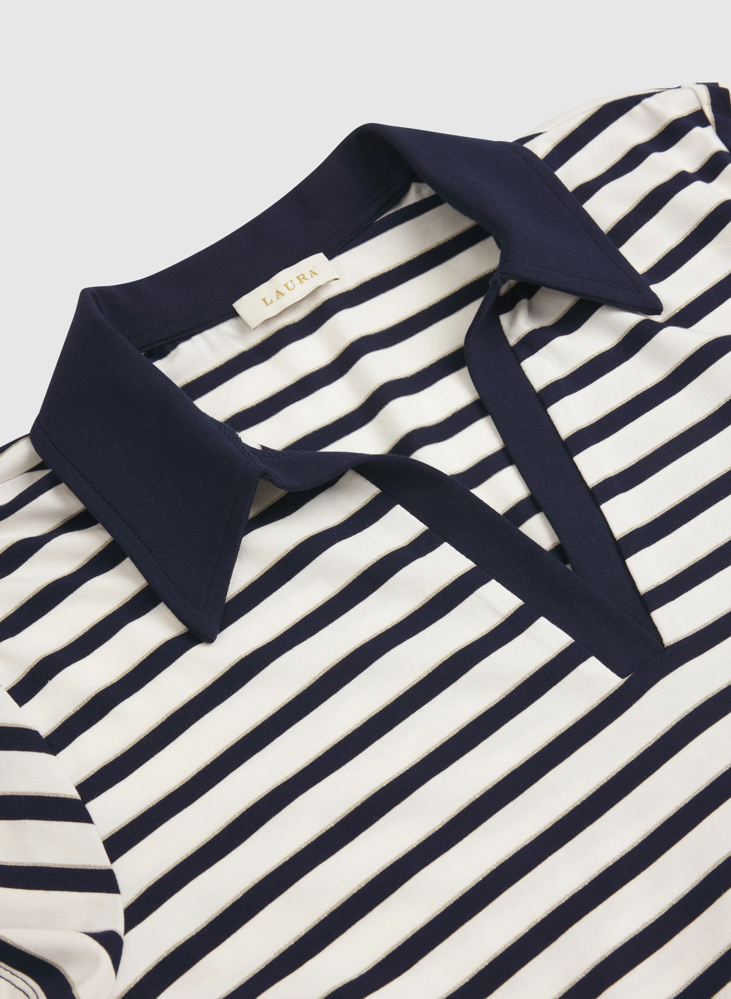 Stripe Polo T-Shirt - Image 7