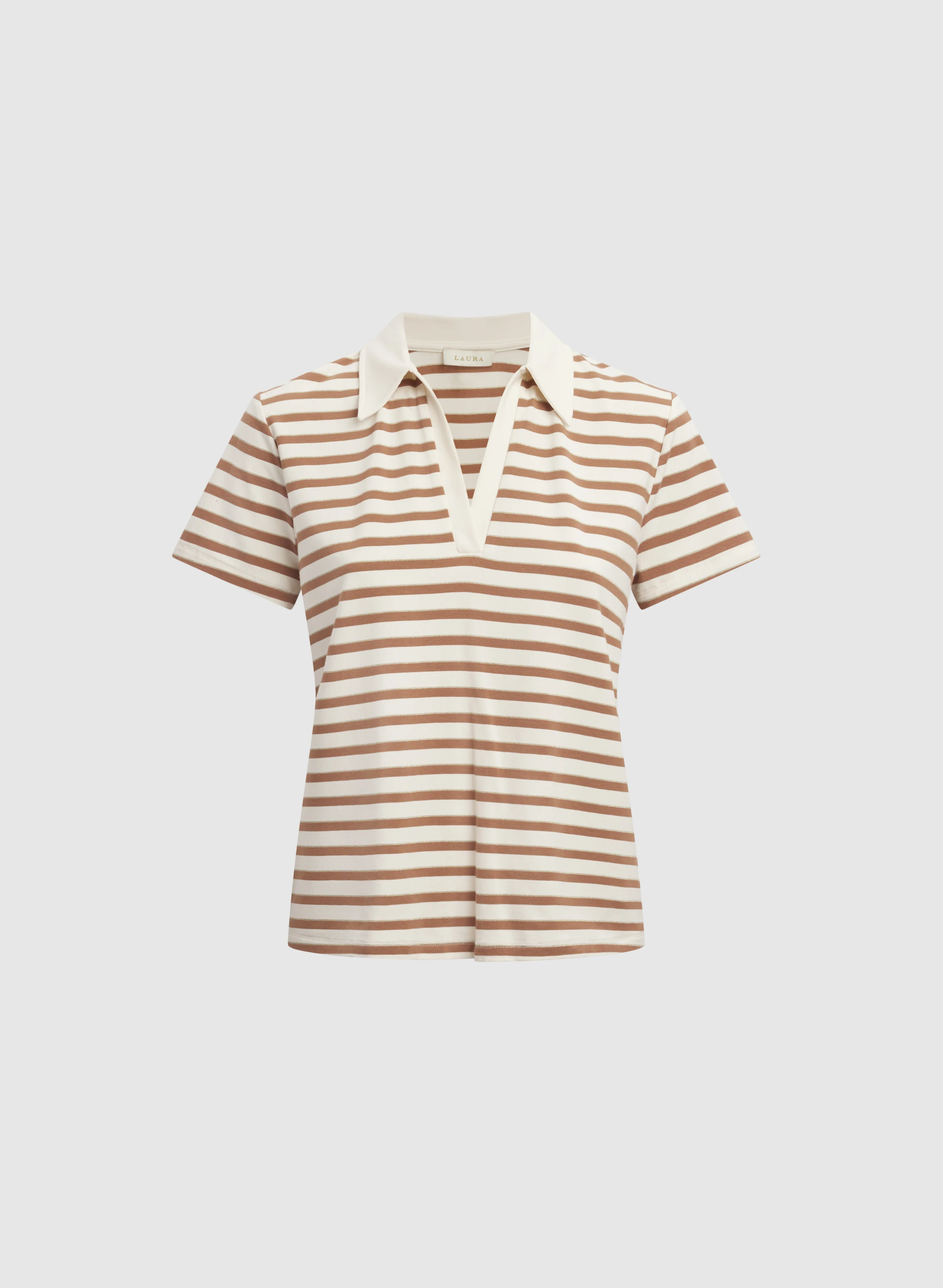 Stripe Polo T-Shirt - Image 6