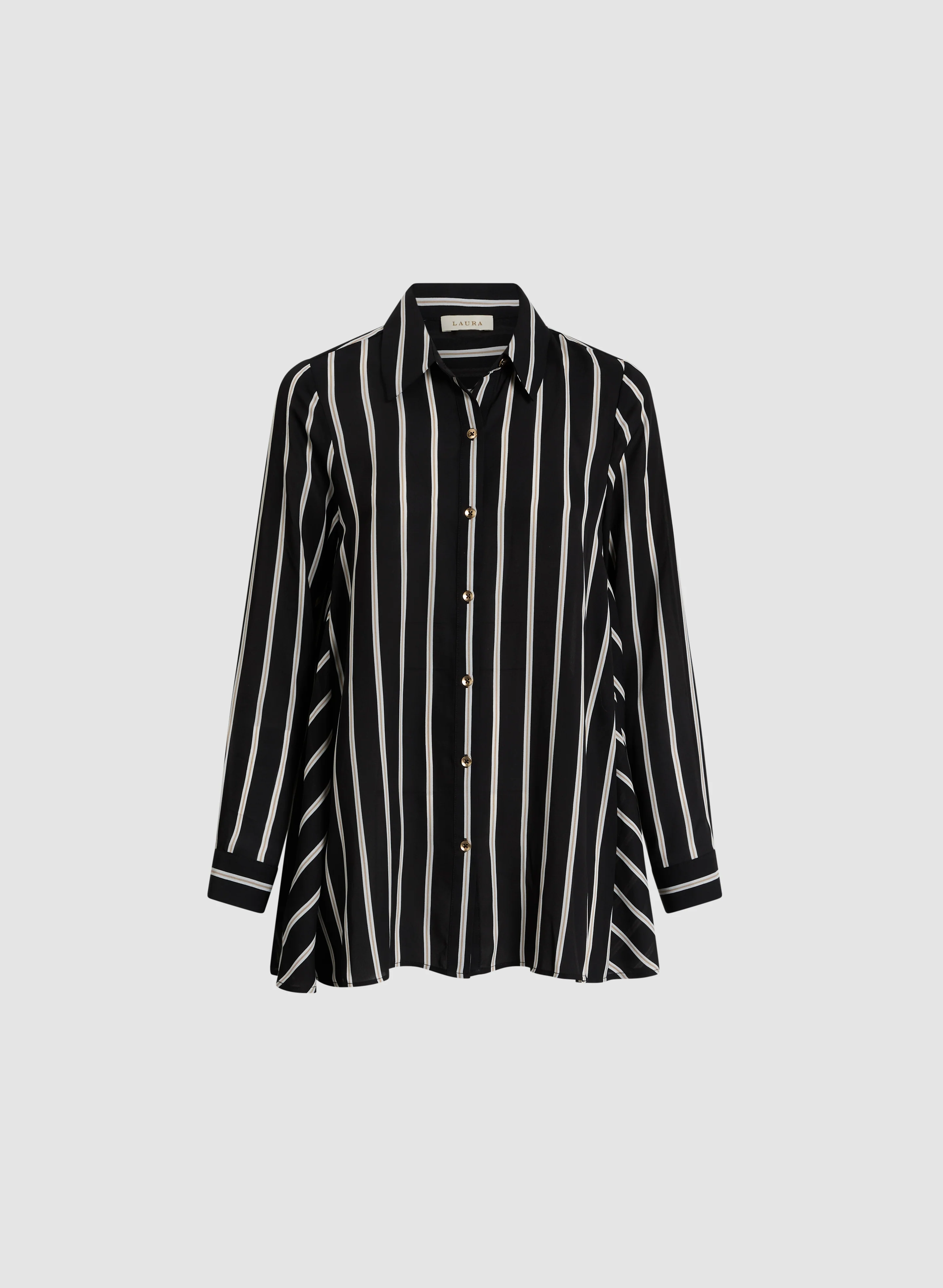 Stripe Print Blouse - Image 6
