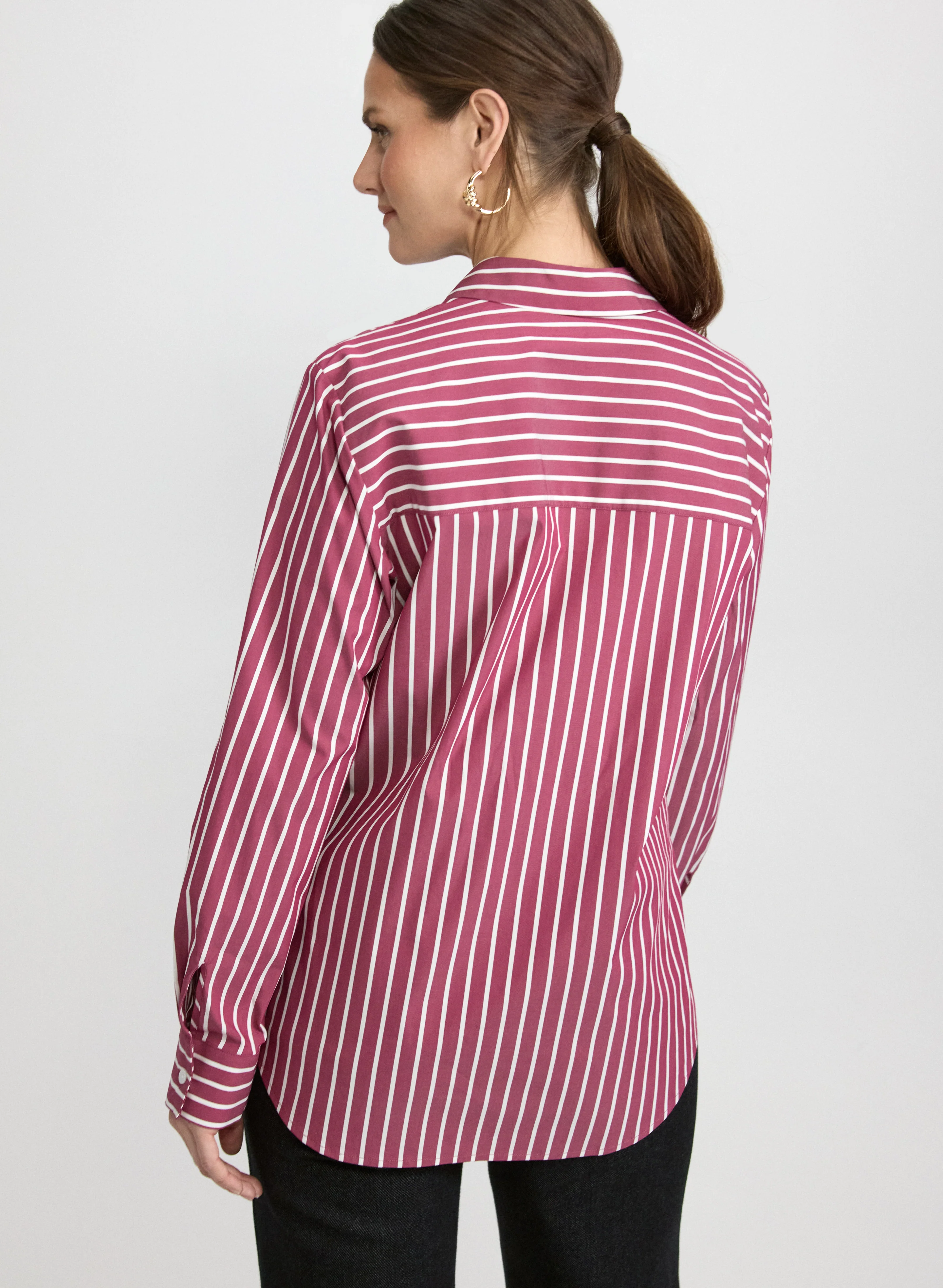 Stripe Print Blouse - Image 4