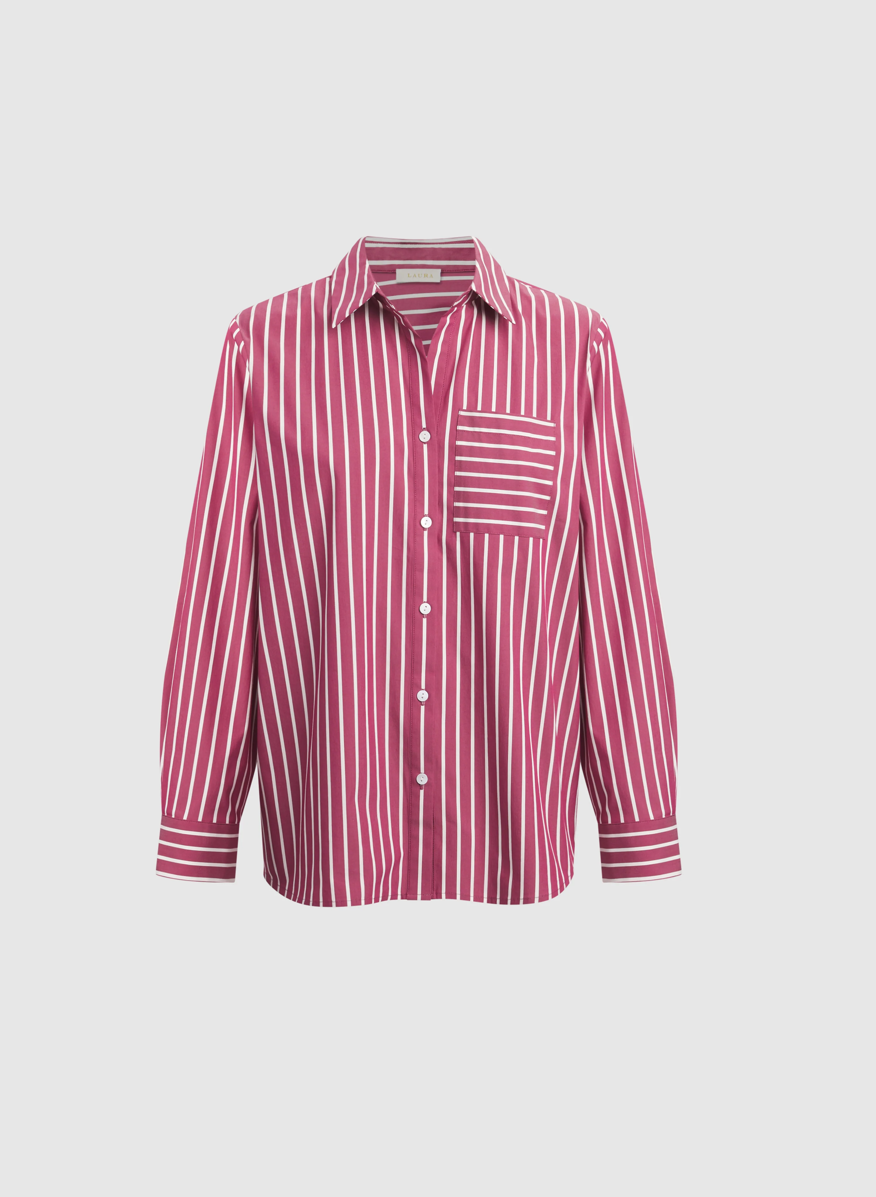 Stripe Print Blouse - Image 6