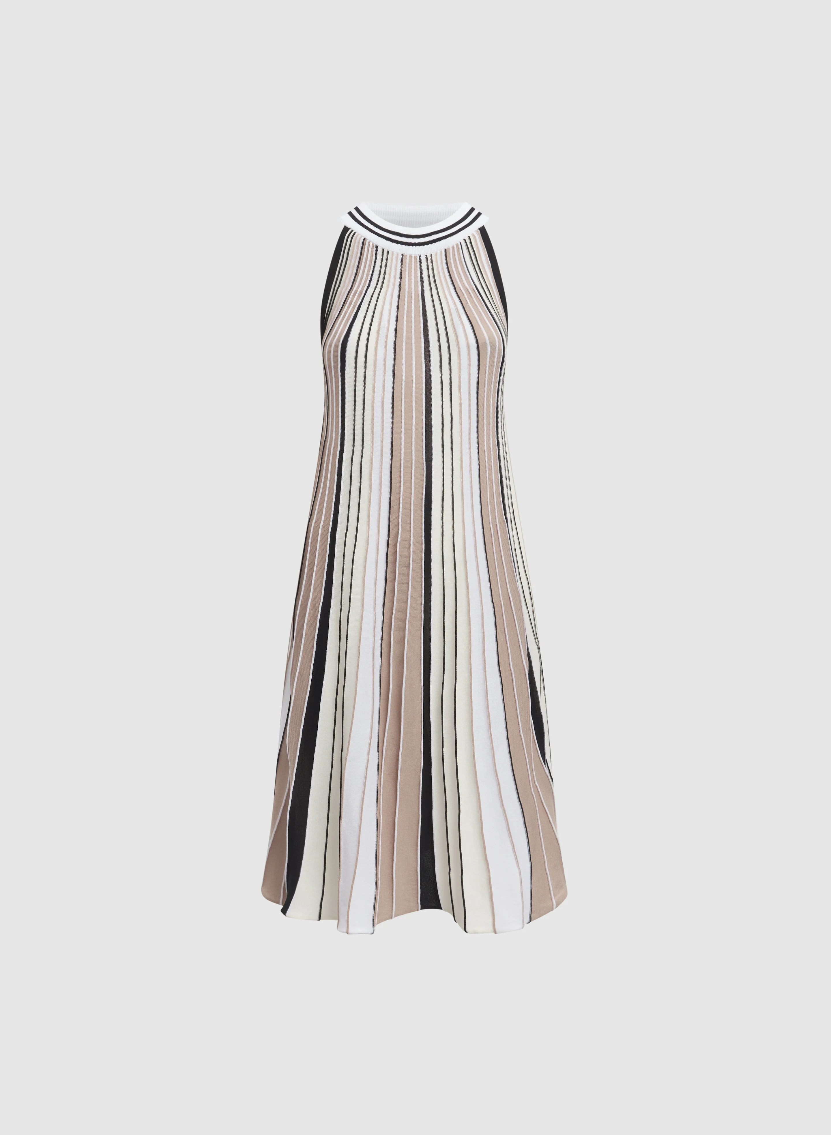 Stripe Print Dress - Image 6