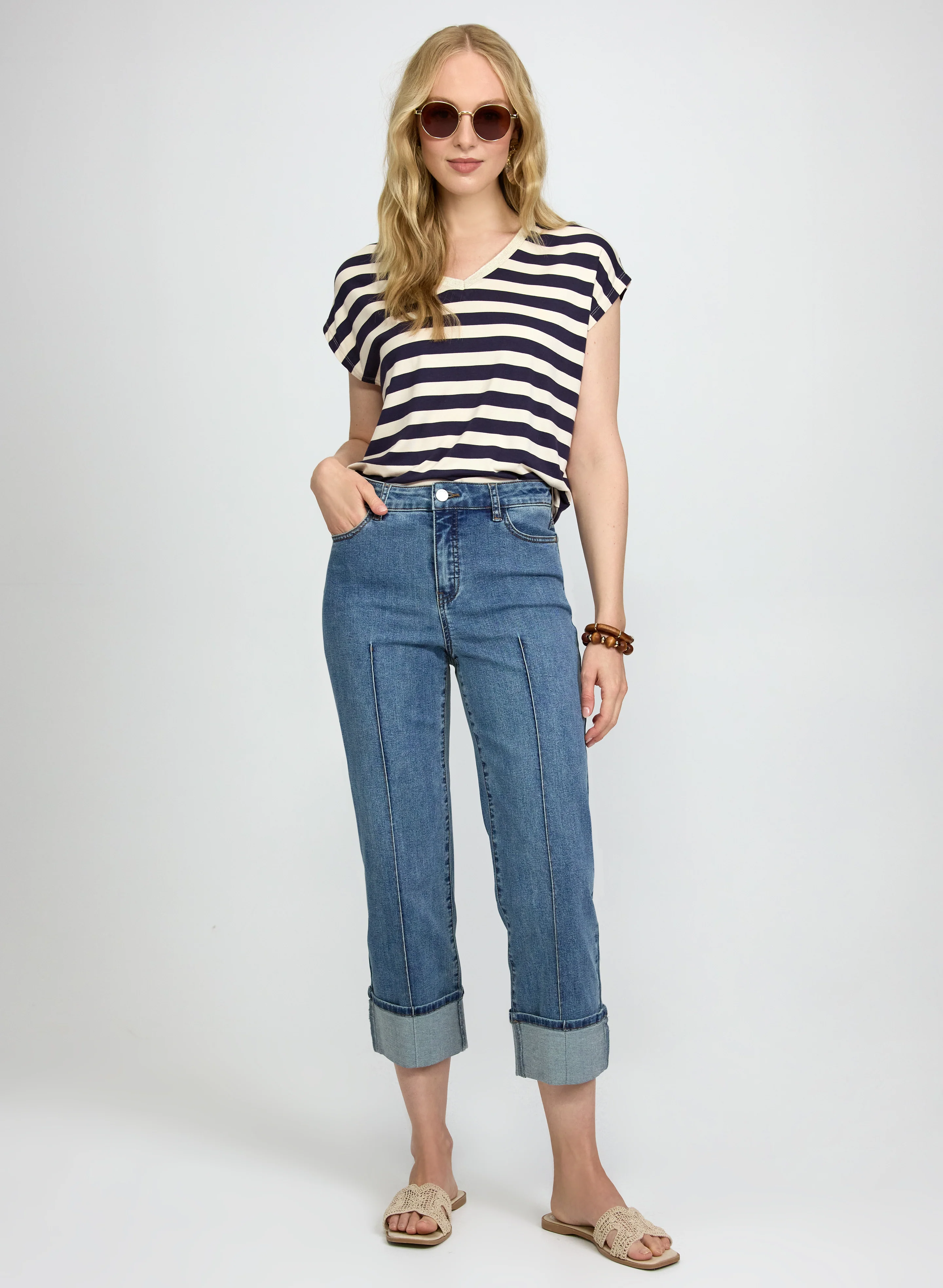 Stripe Print T-Shirt - Image 3