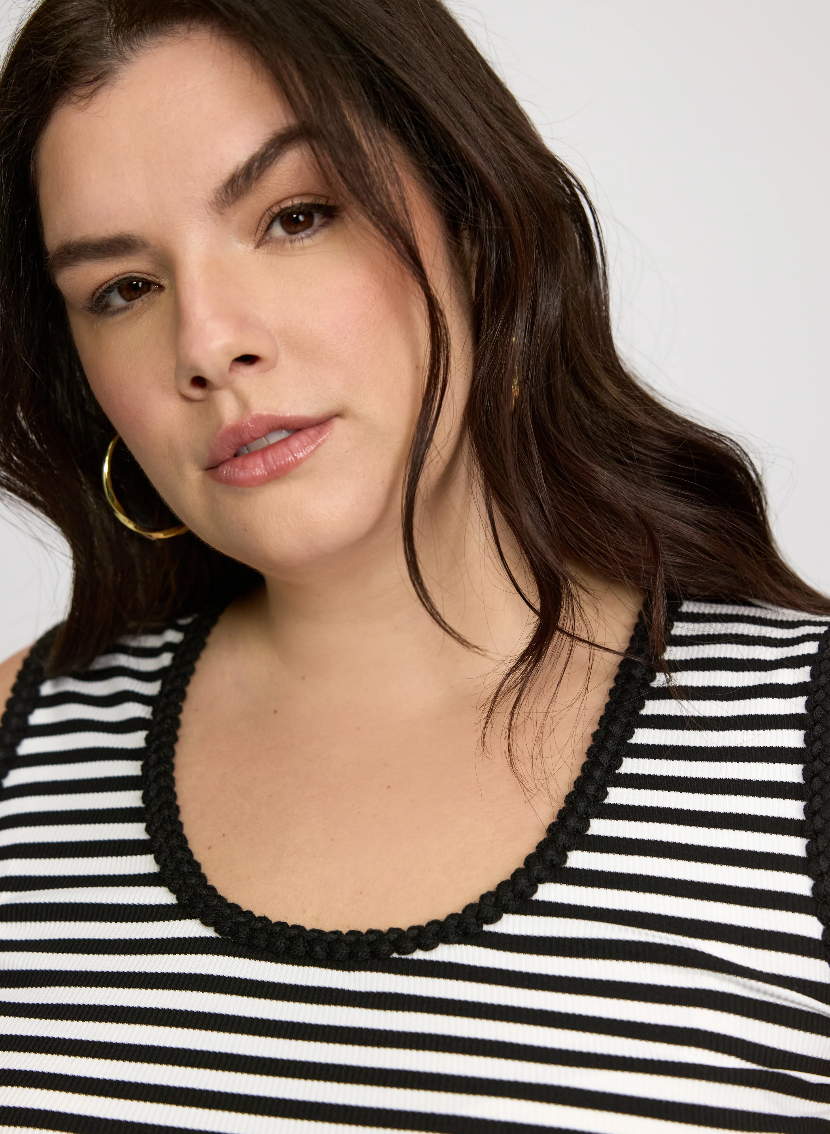 Stripe Scoop Neck Tank Top - Image 5