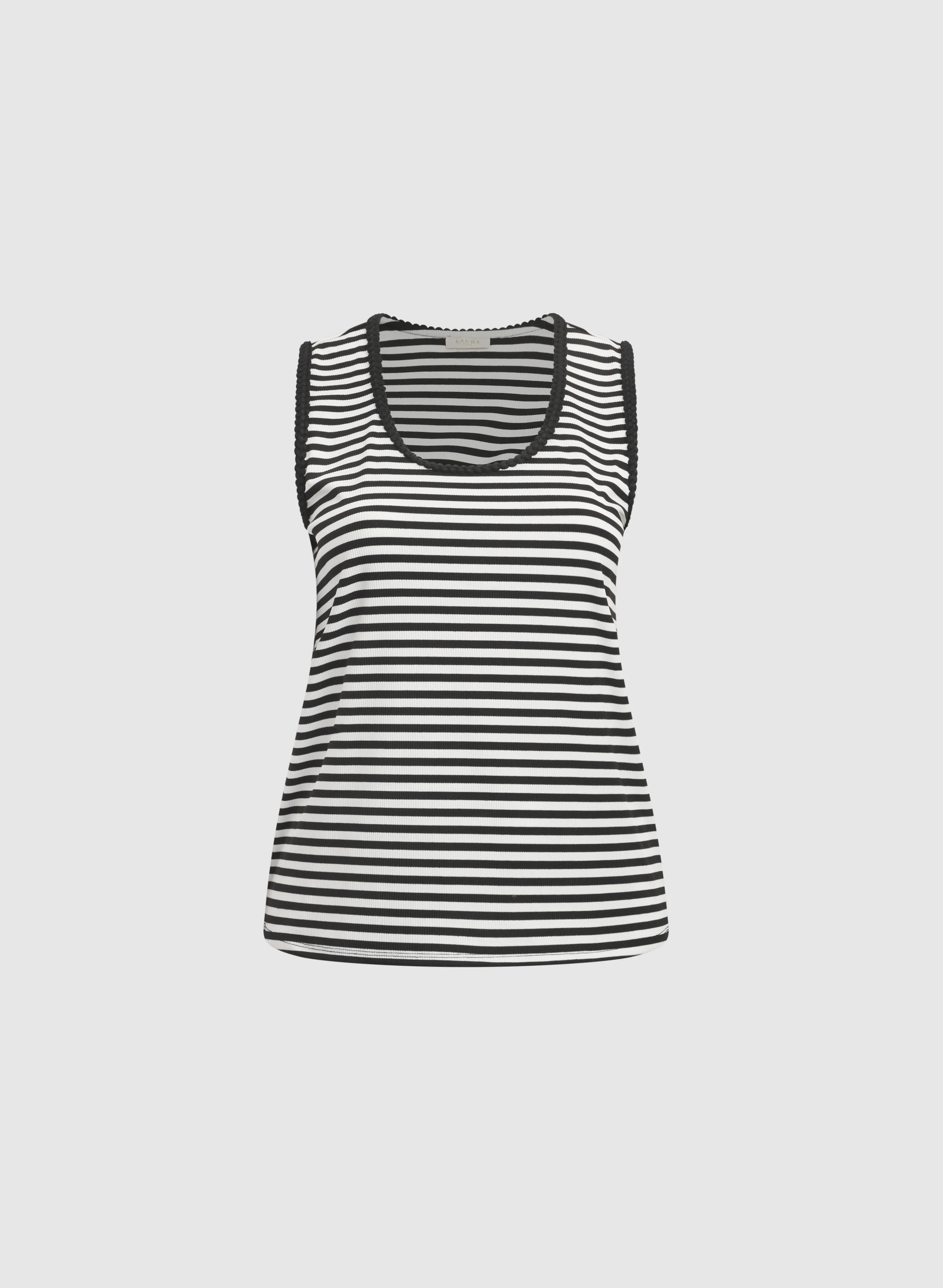 Stripe Scoop Neck Tank Top - Image 6
