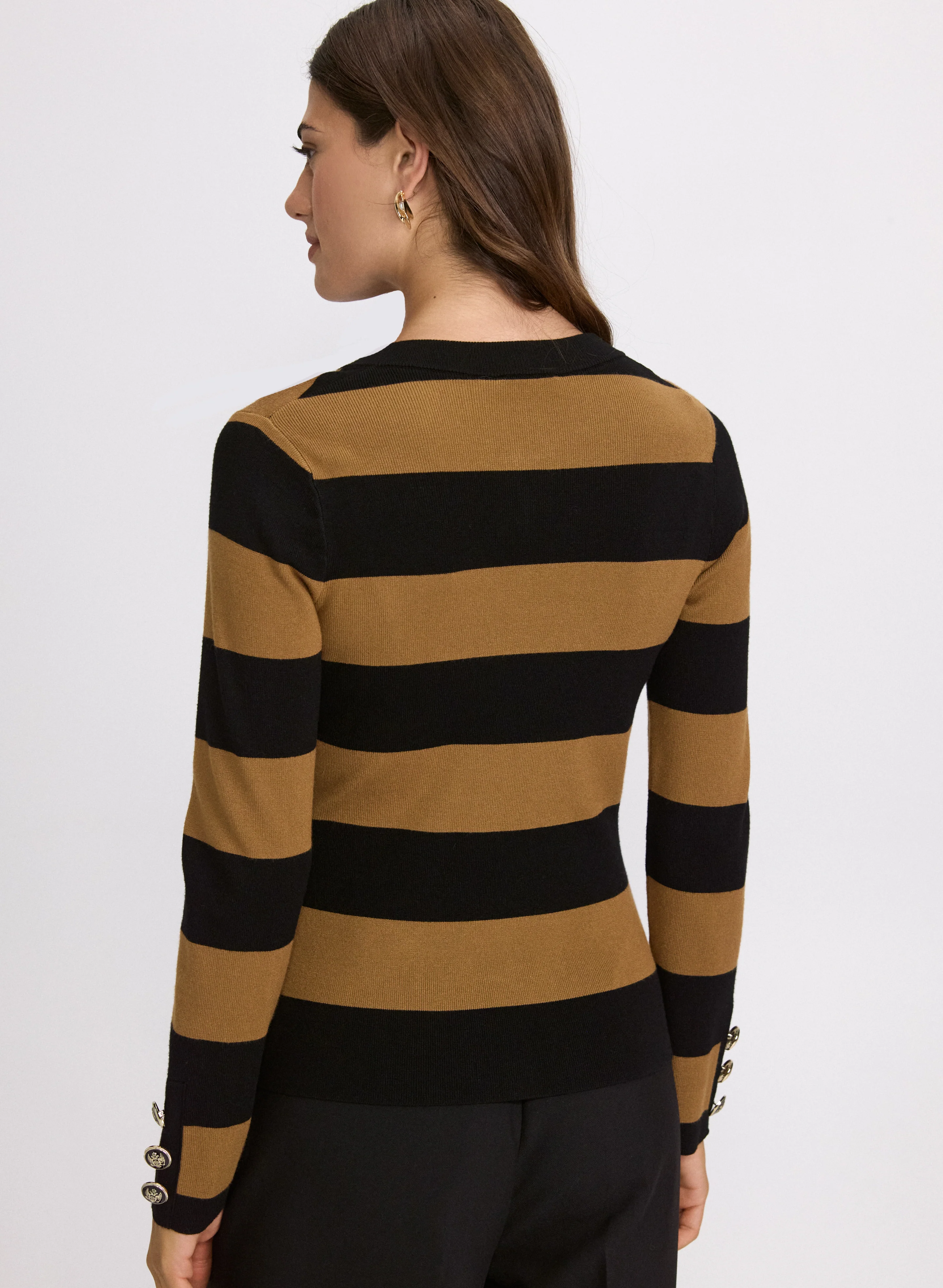 Stripe Zip Cardigan - Image 4