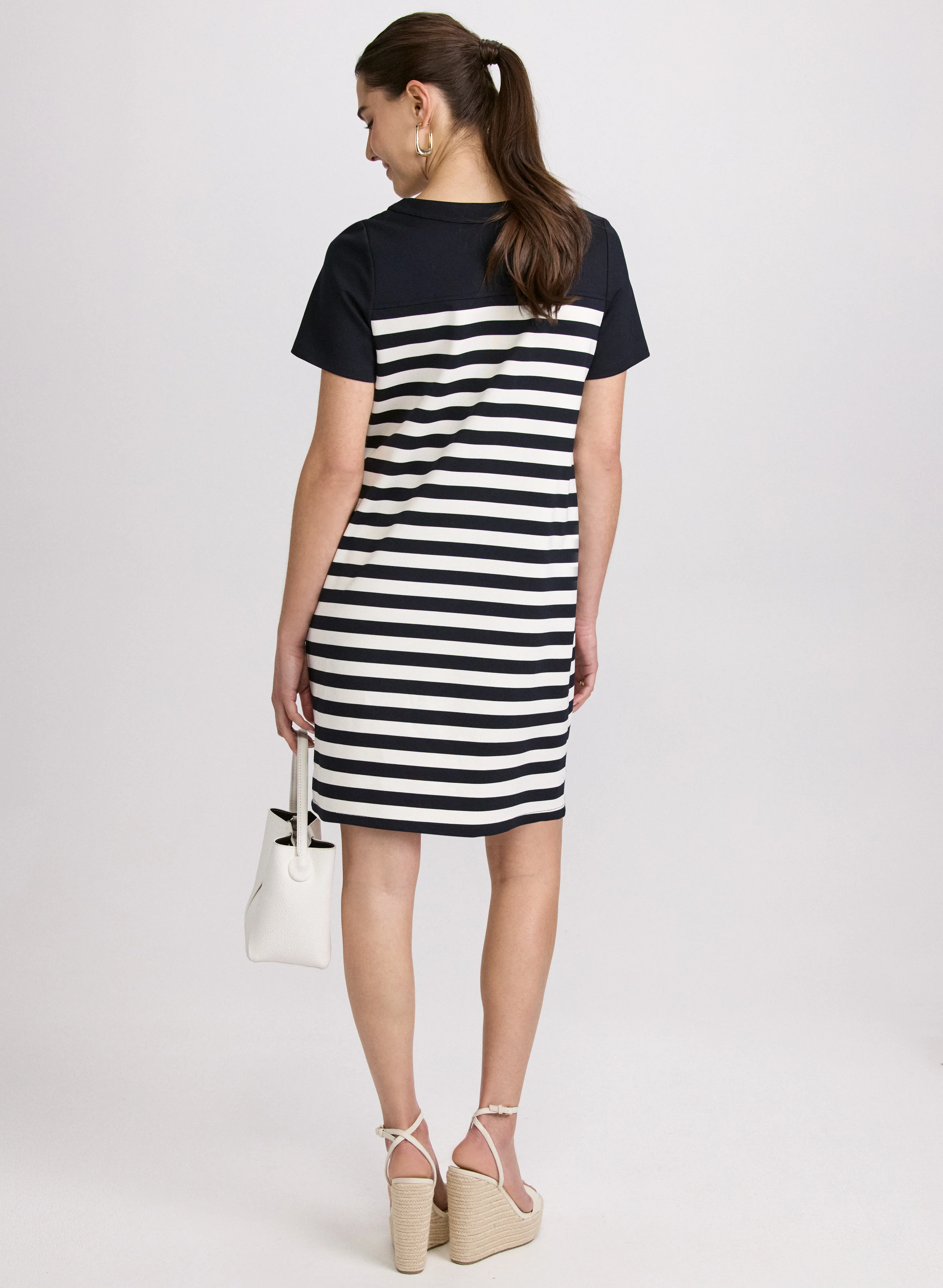 Striped A-Line Dress - Image 5