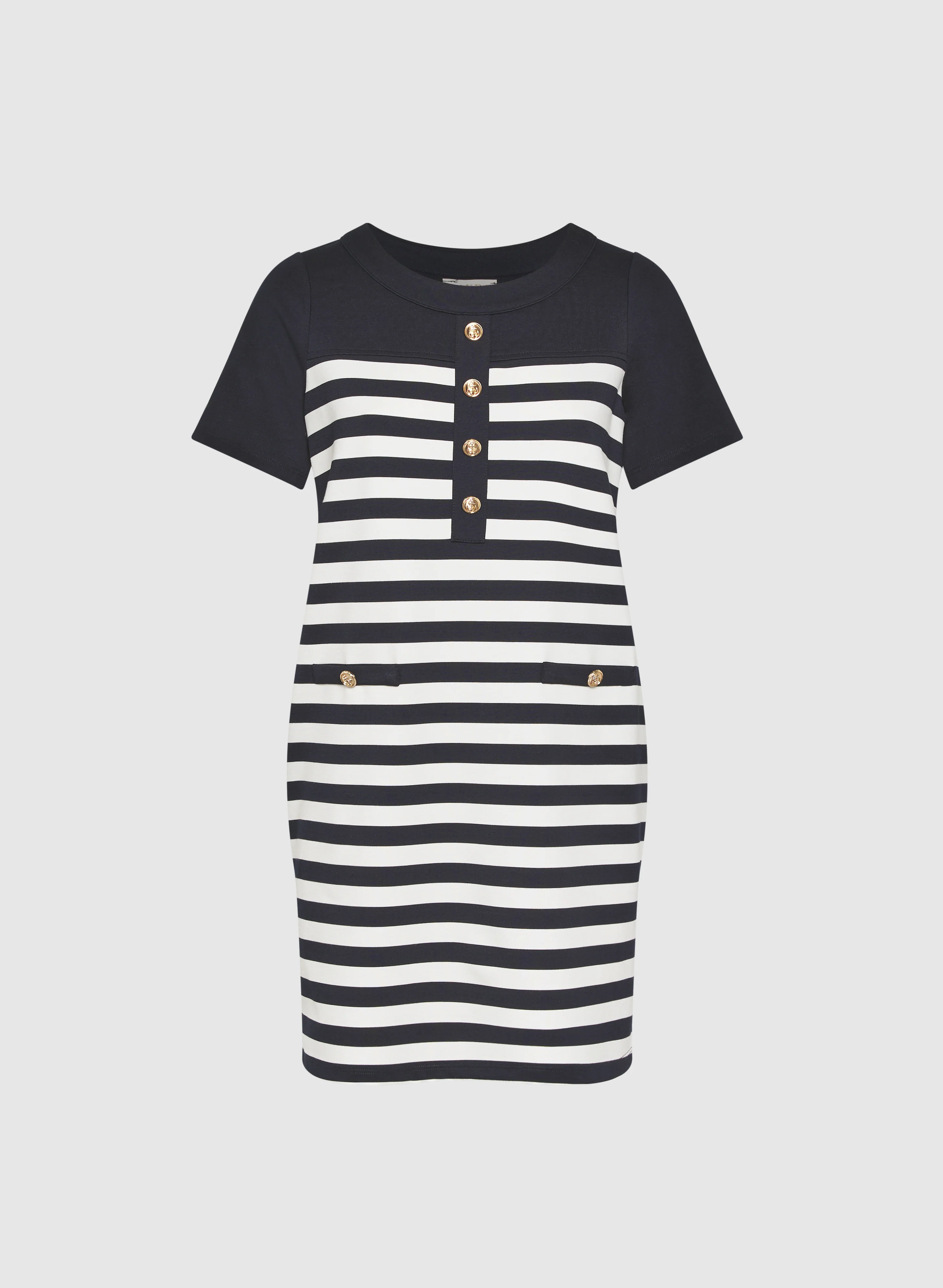 Striped A-Line Dress - Image 6