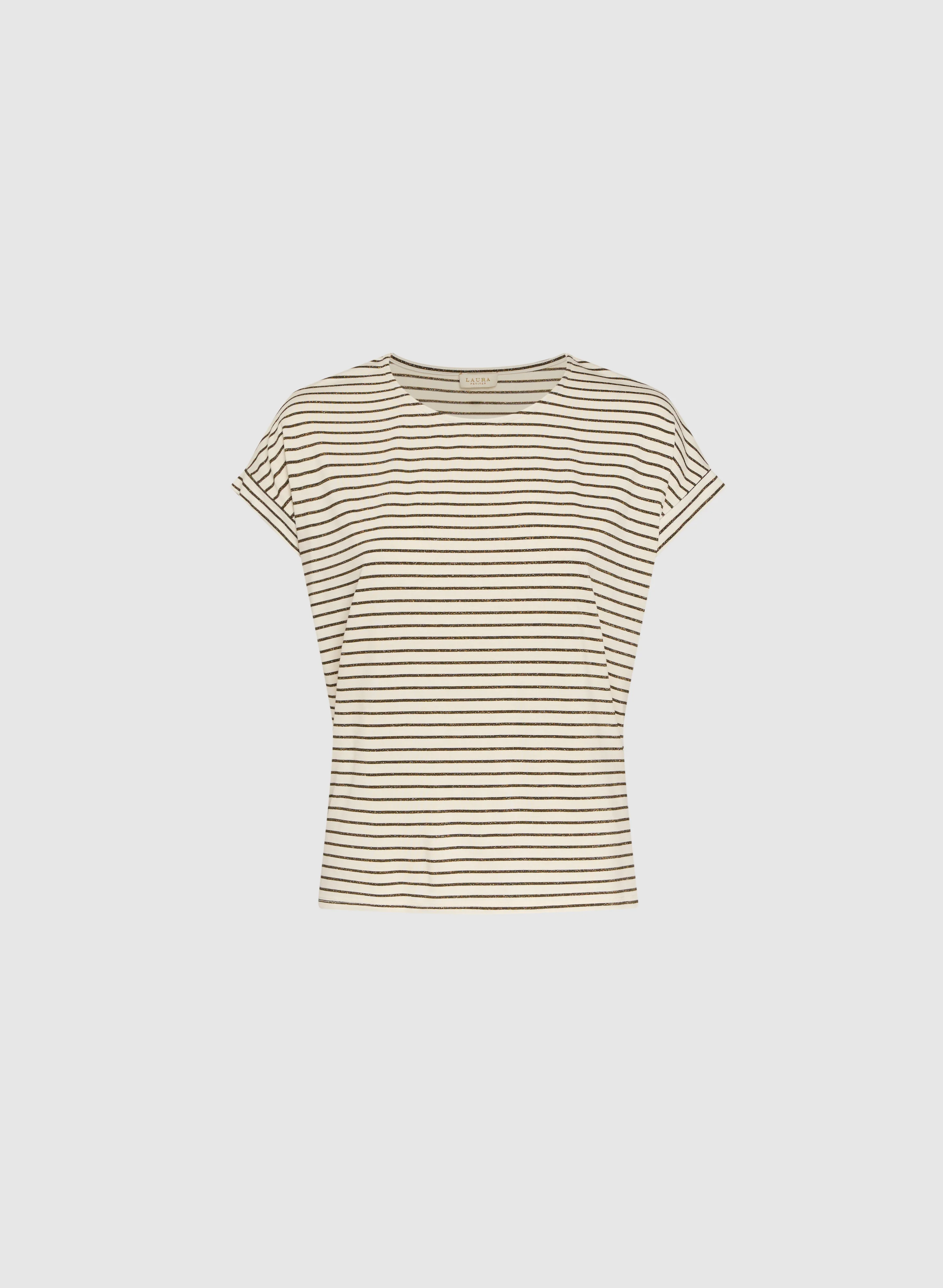 Striped Cap Sleeve T-Shirt - Image 5