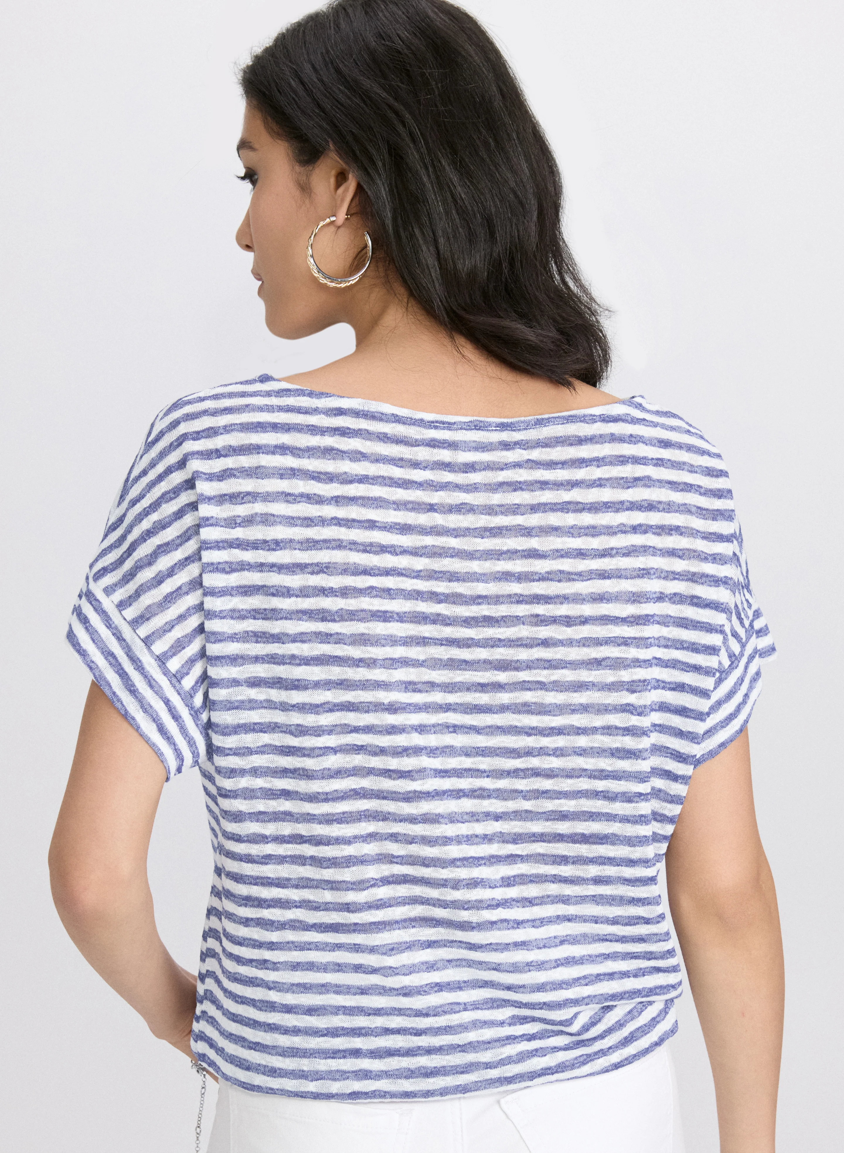Striped Drawstring Top - Image 3