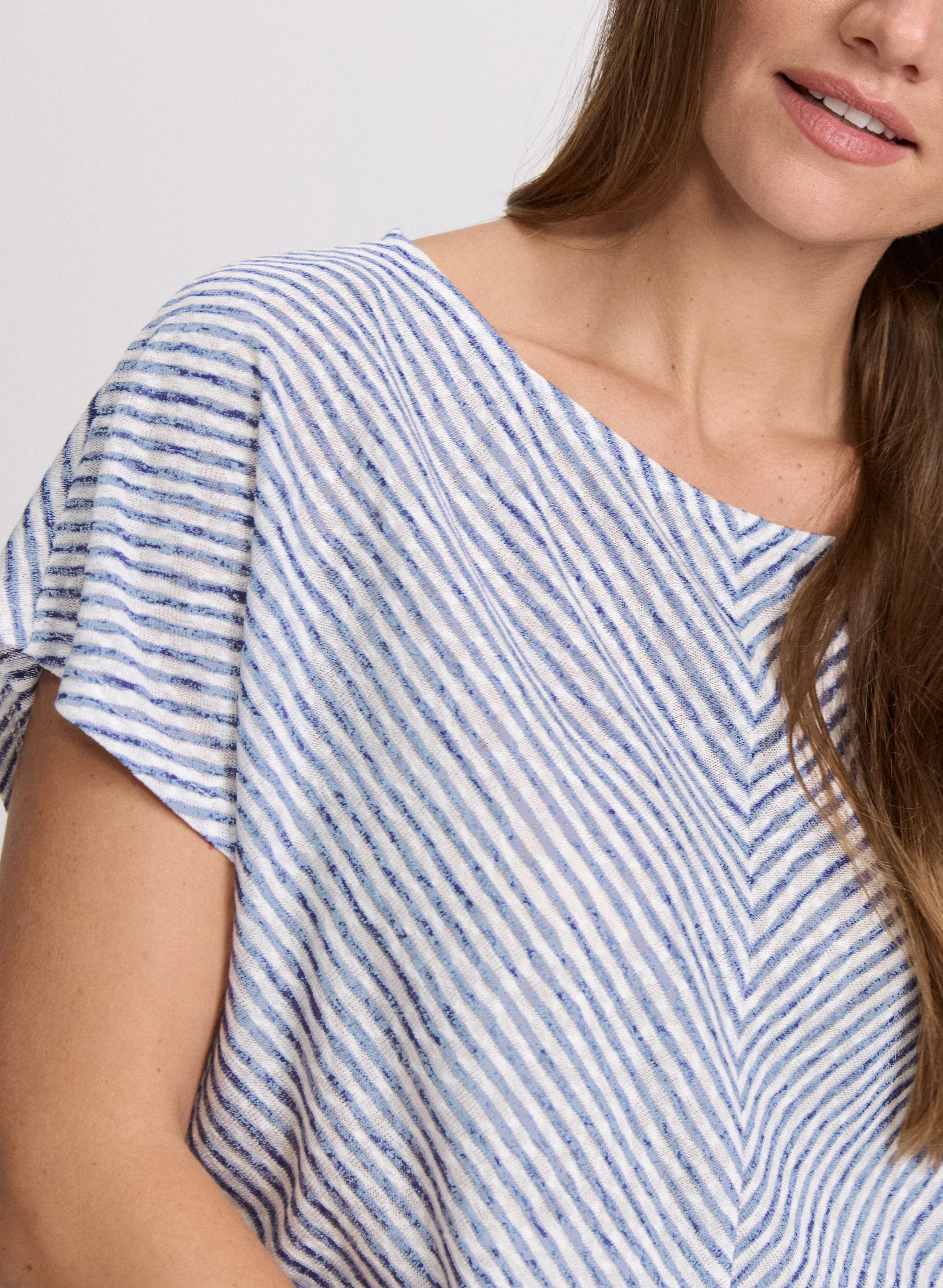 Striped Drop Shoulder Top - Image 4