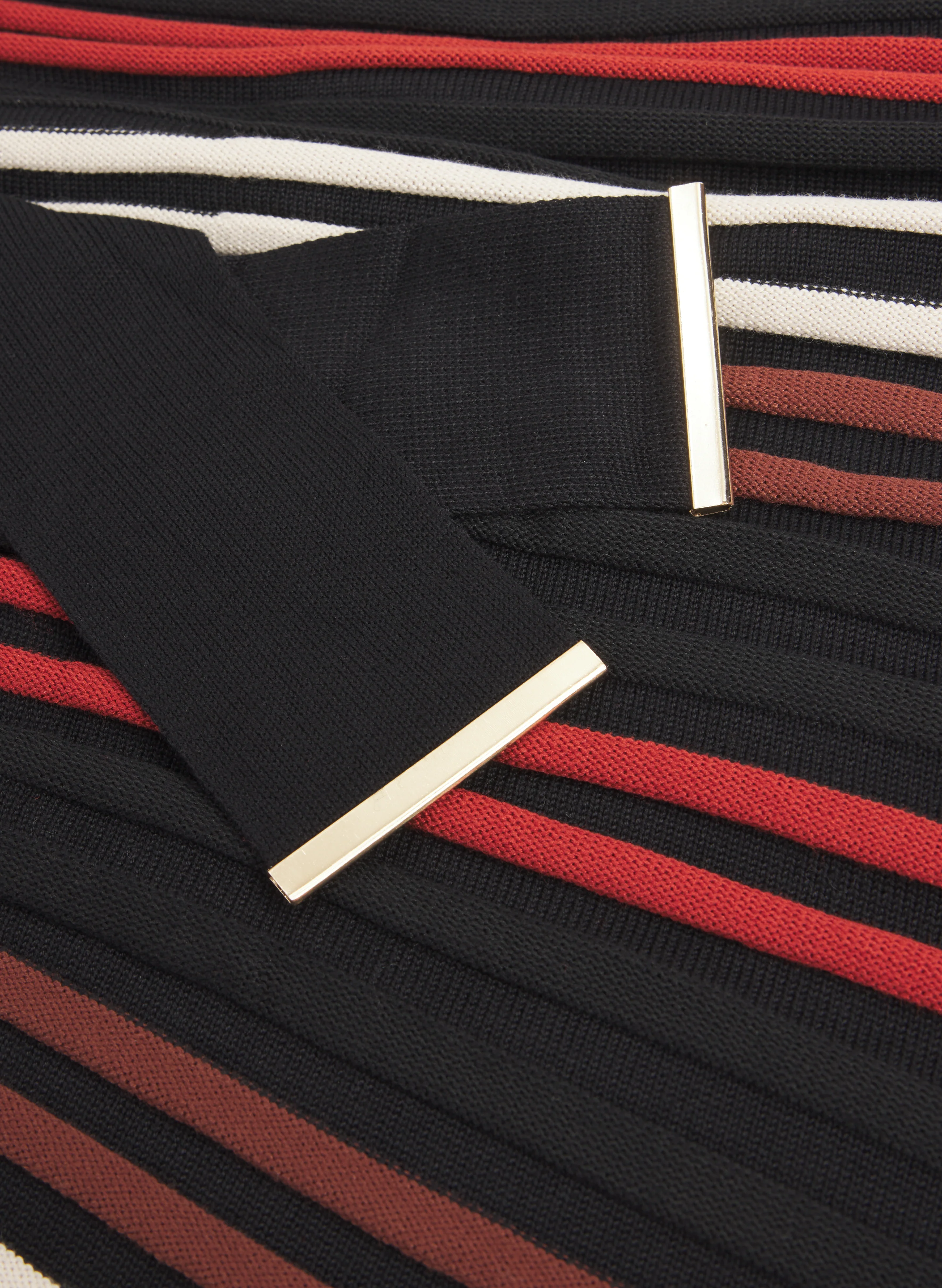 Striped Illusion Sweater Dress - Image 7