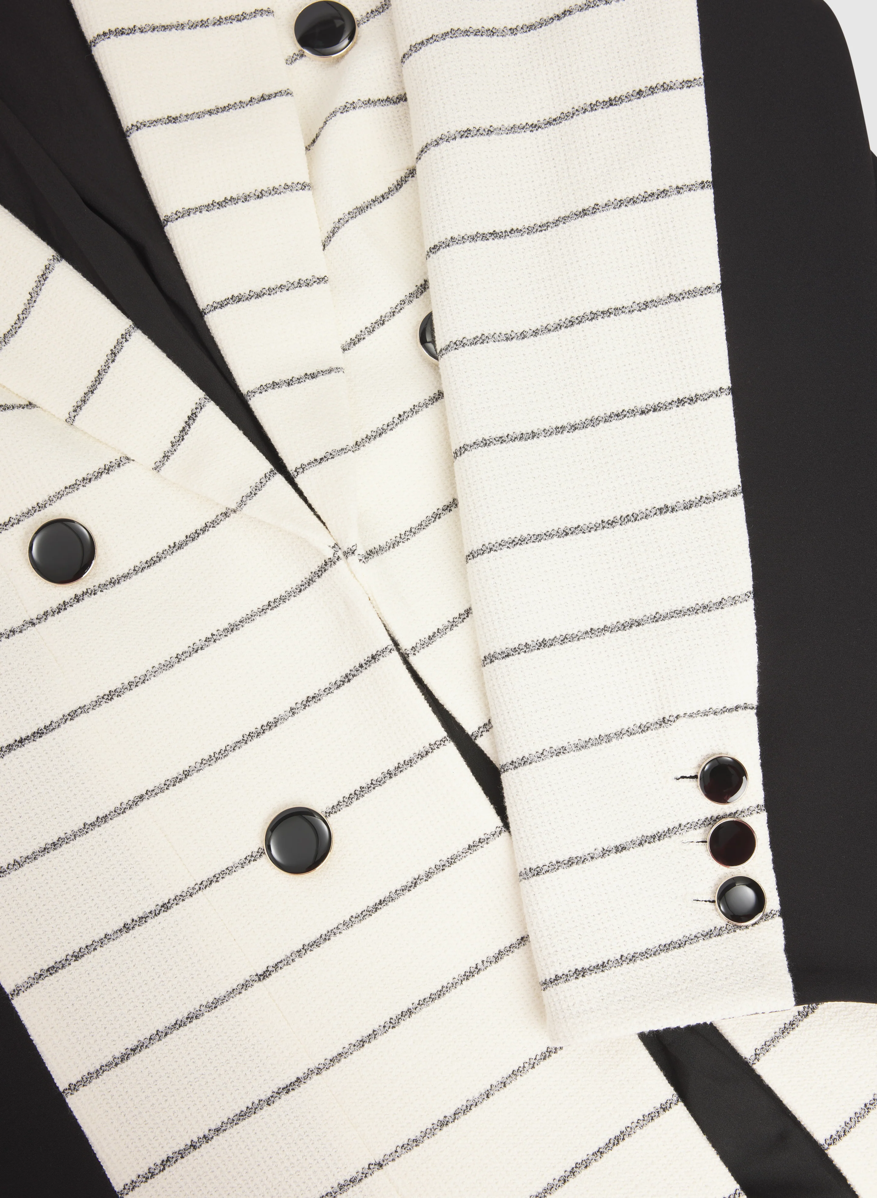 Striped Knit Blazer - Image 7