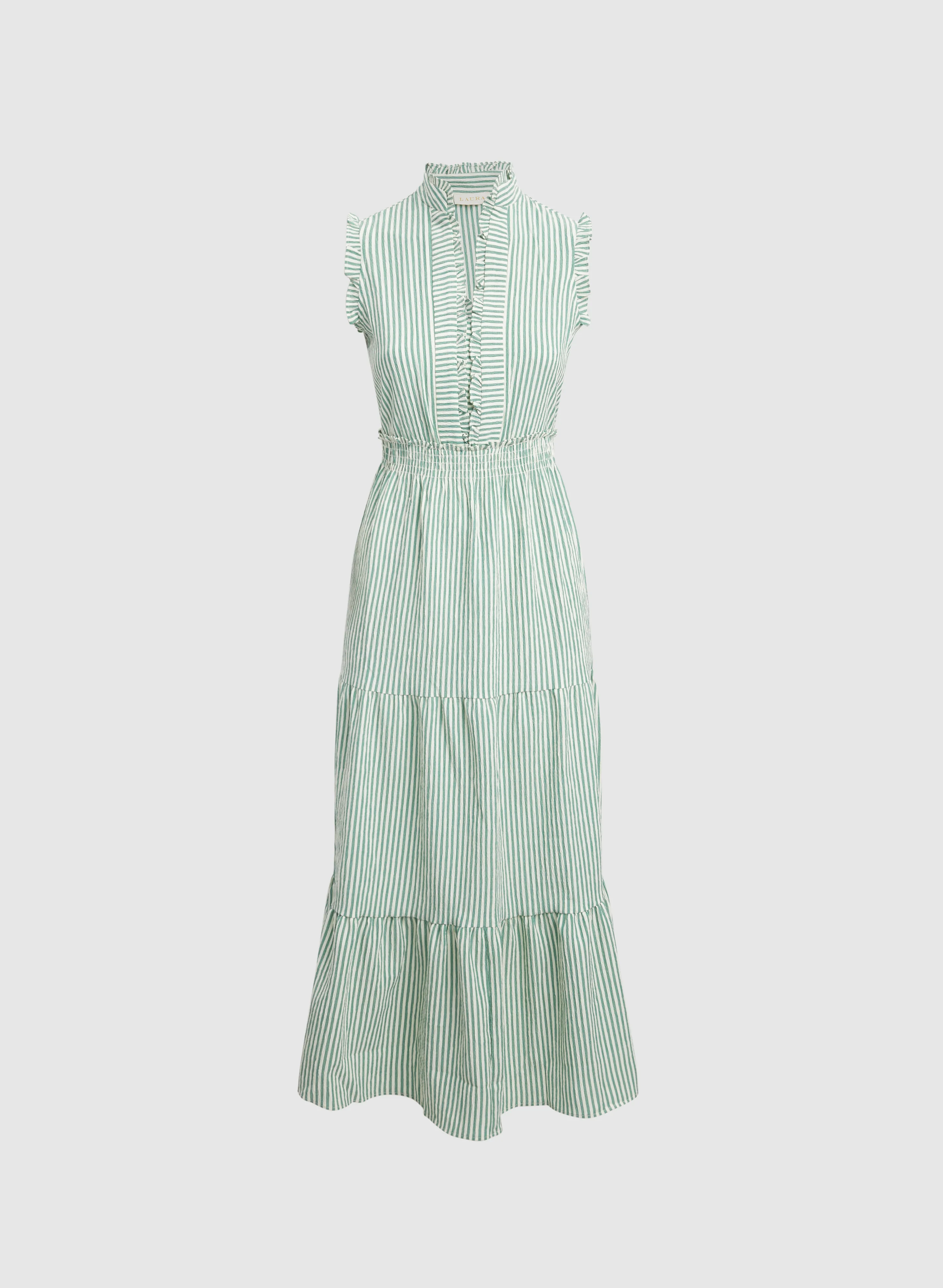 Striped Maxi Dress - Image 5