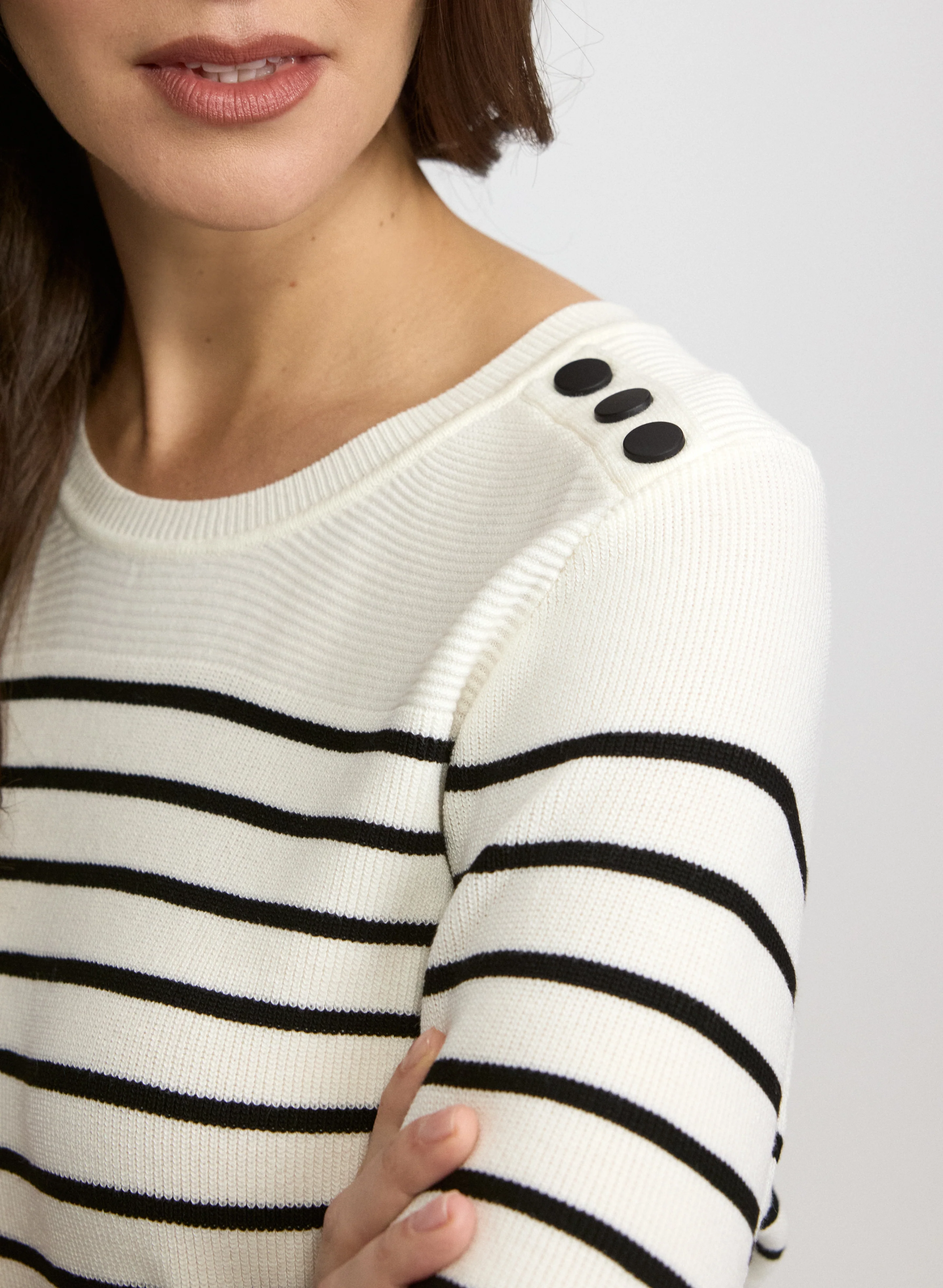 Striped Rib Knit Top - Image 5