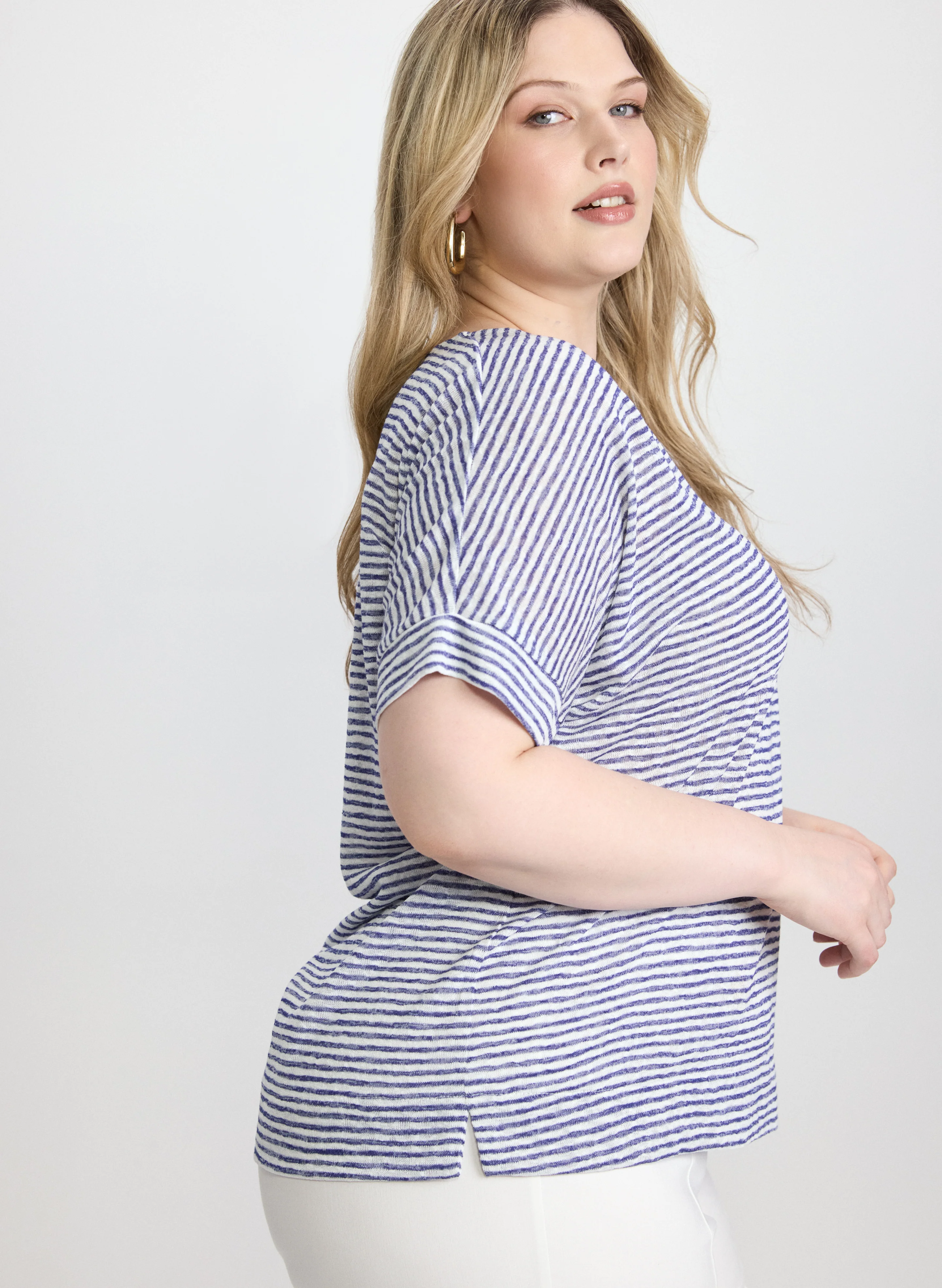 Striped Short Sleeve Top - Image 5