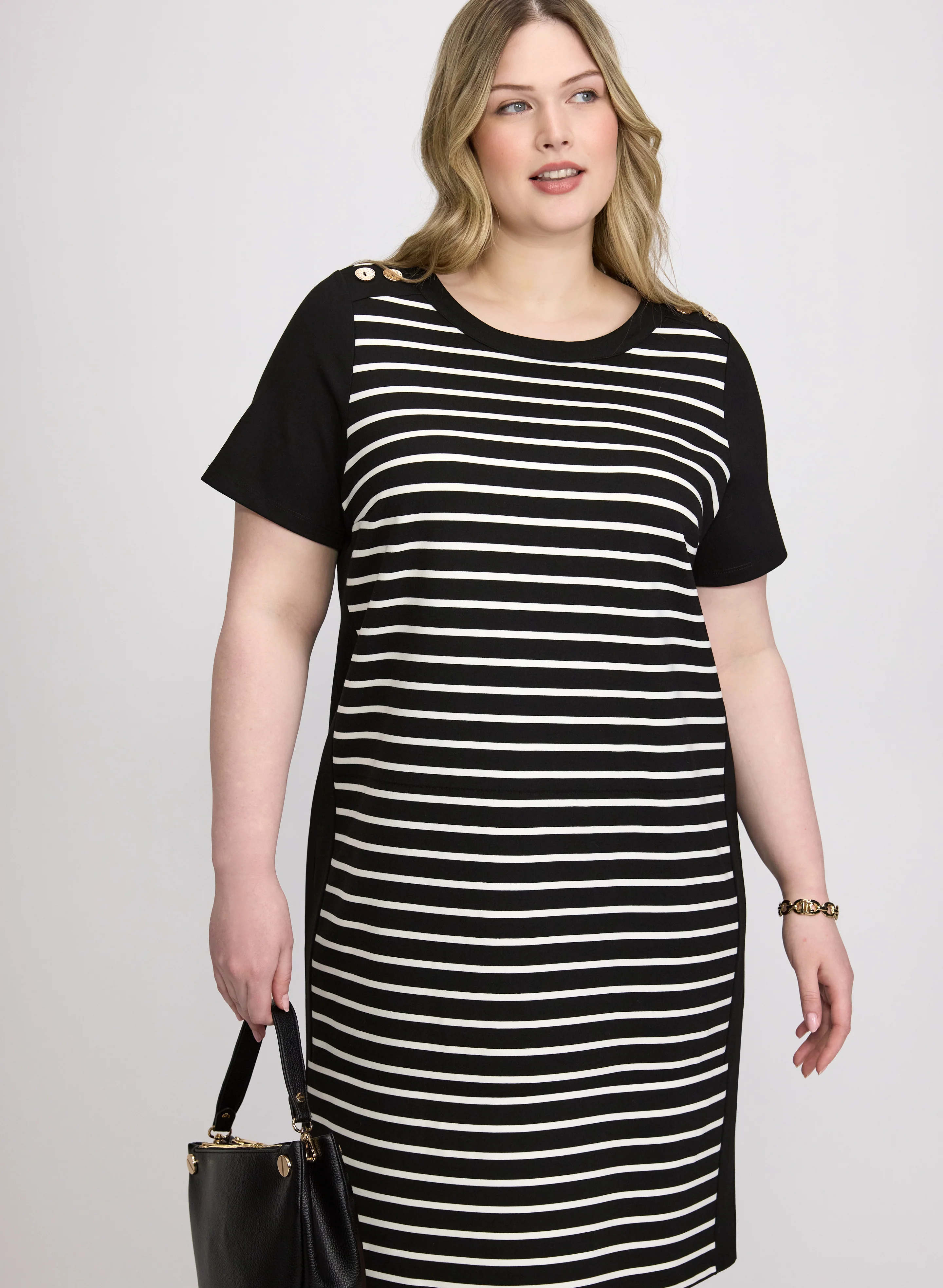 Striped T-Shirt Dress - Image 5
