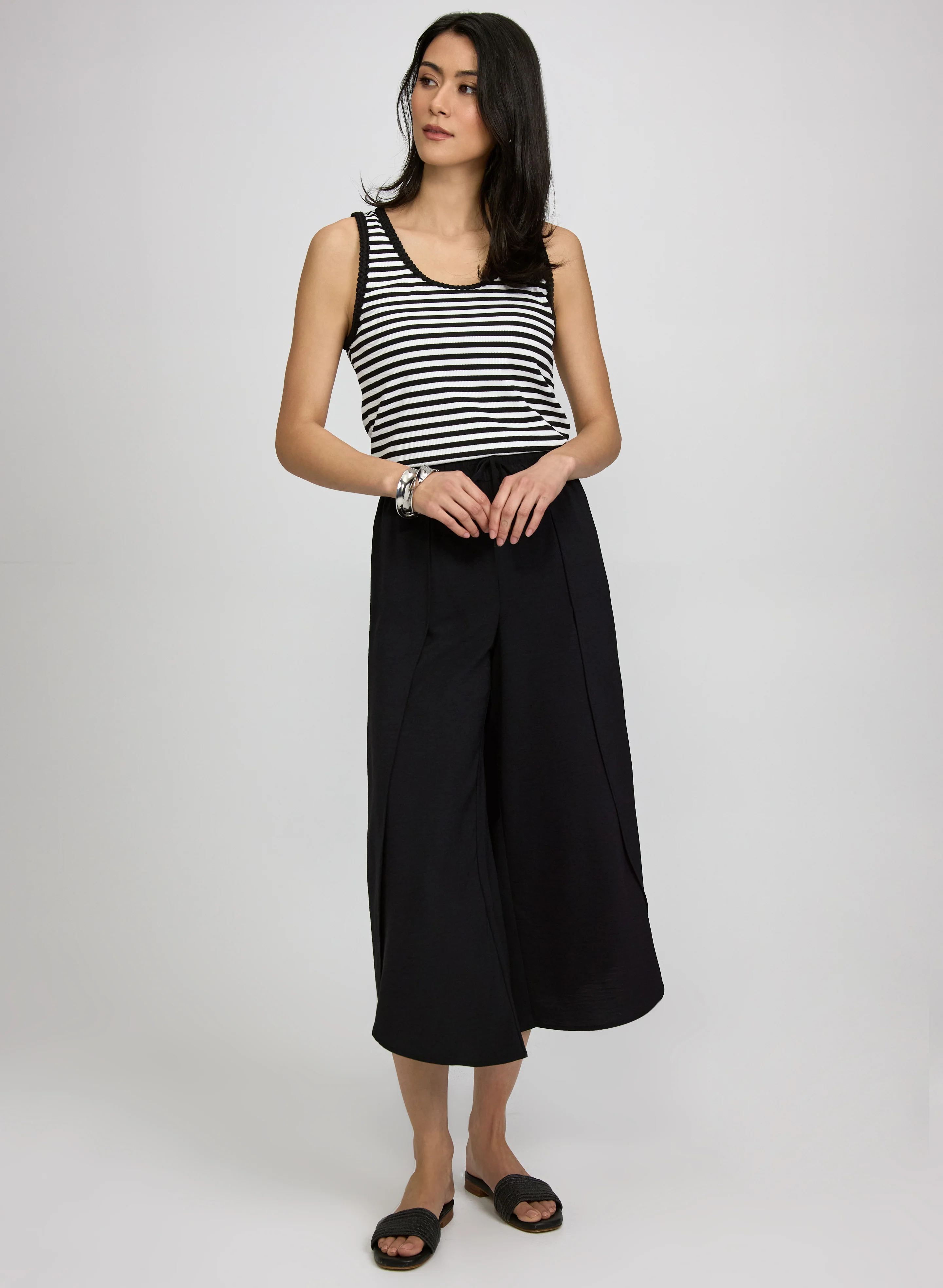 Stripe Scoop Neck Tank Top - Image 3