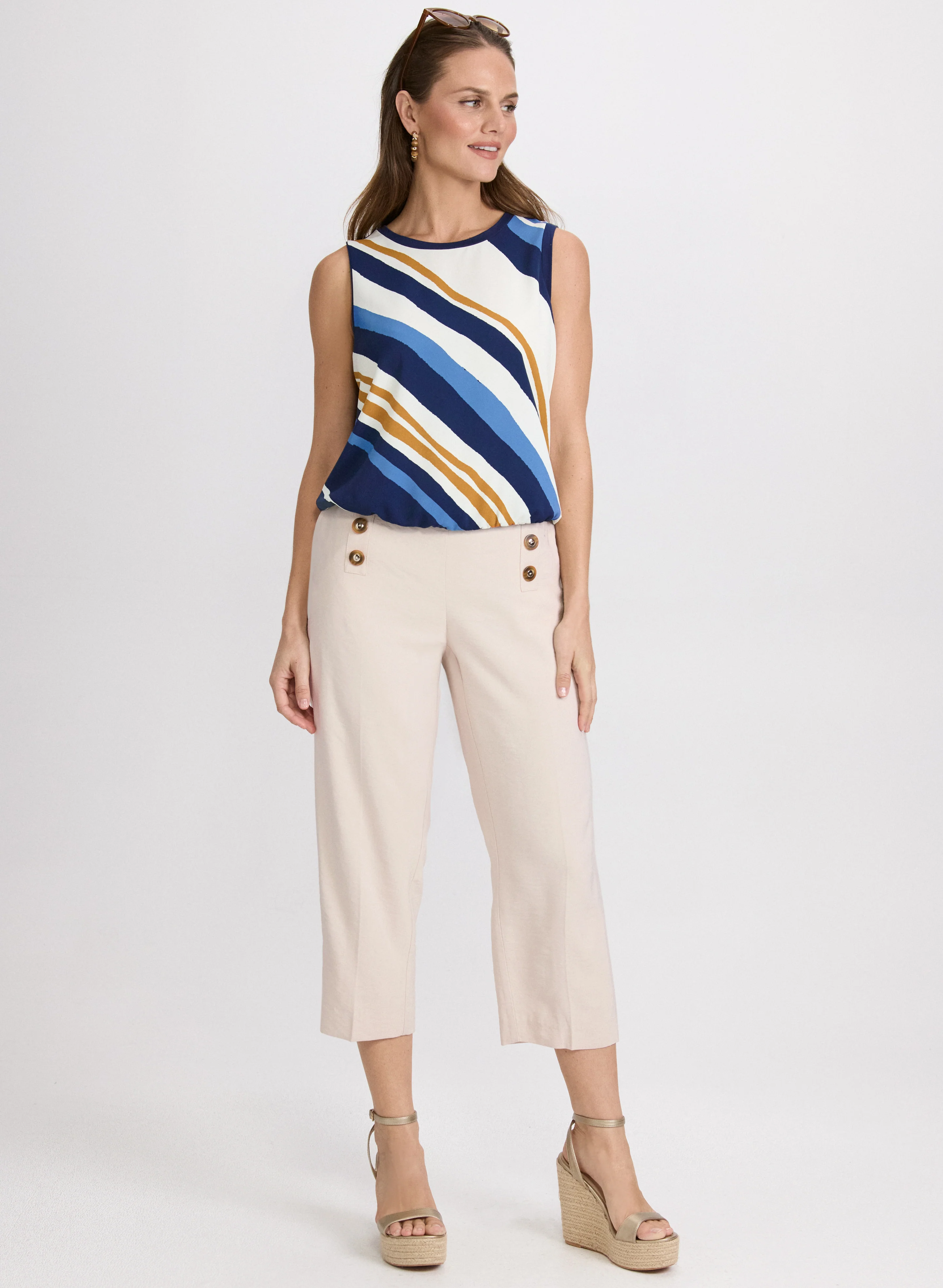 Striped Sleeveless Top - Image 3