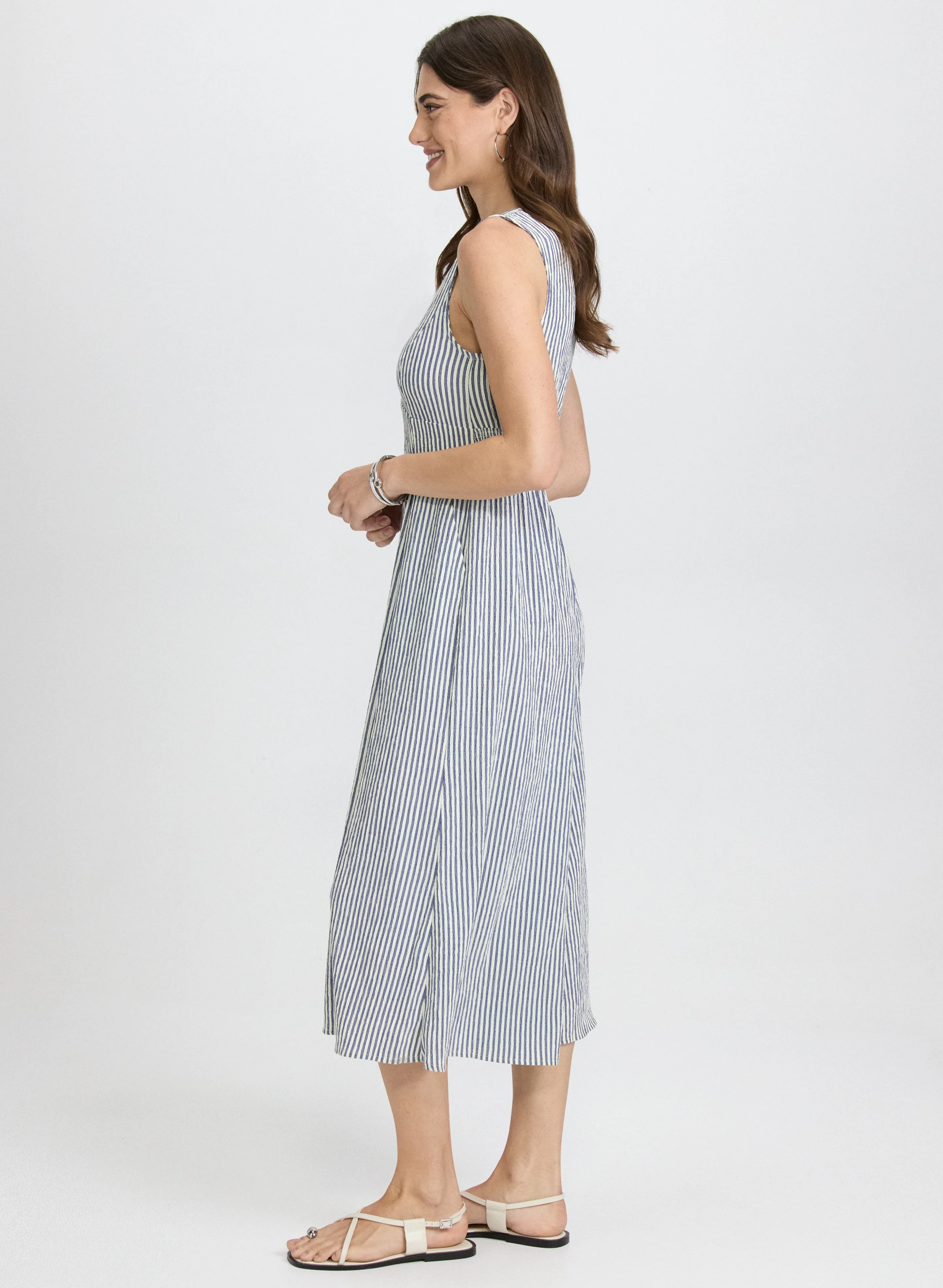 Striped Wide-Leg Jumpsuit - Image 2