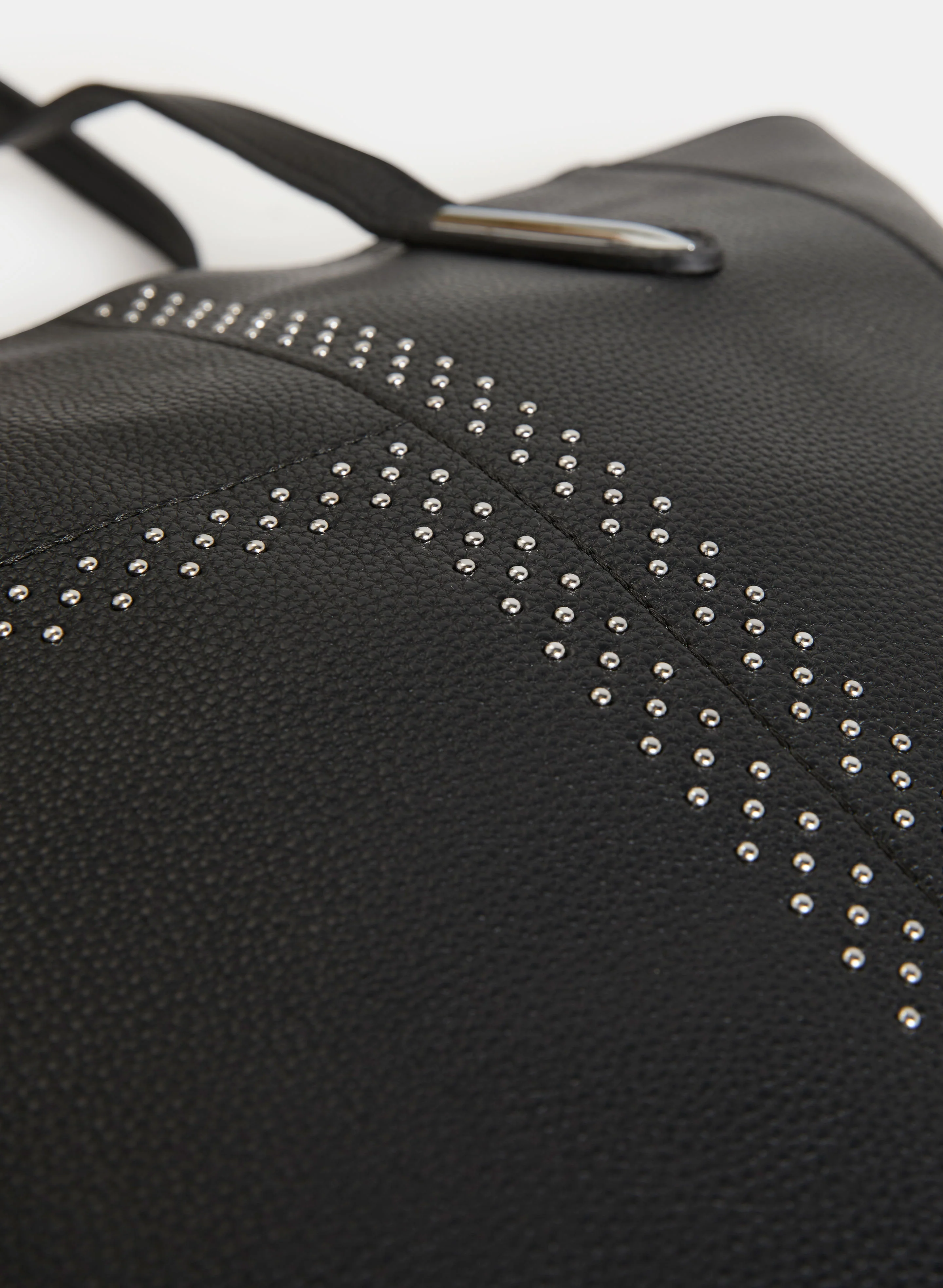 Stud Detail Vegan Leather Tote Bag - Image 2