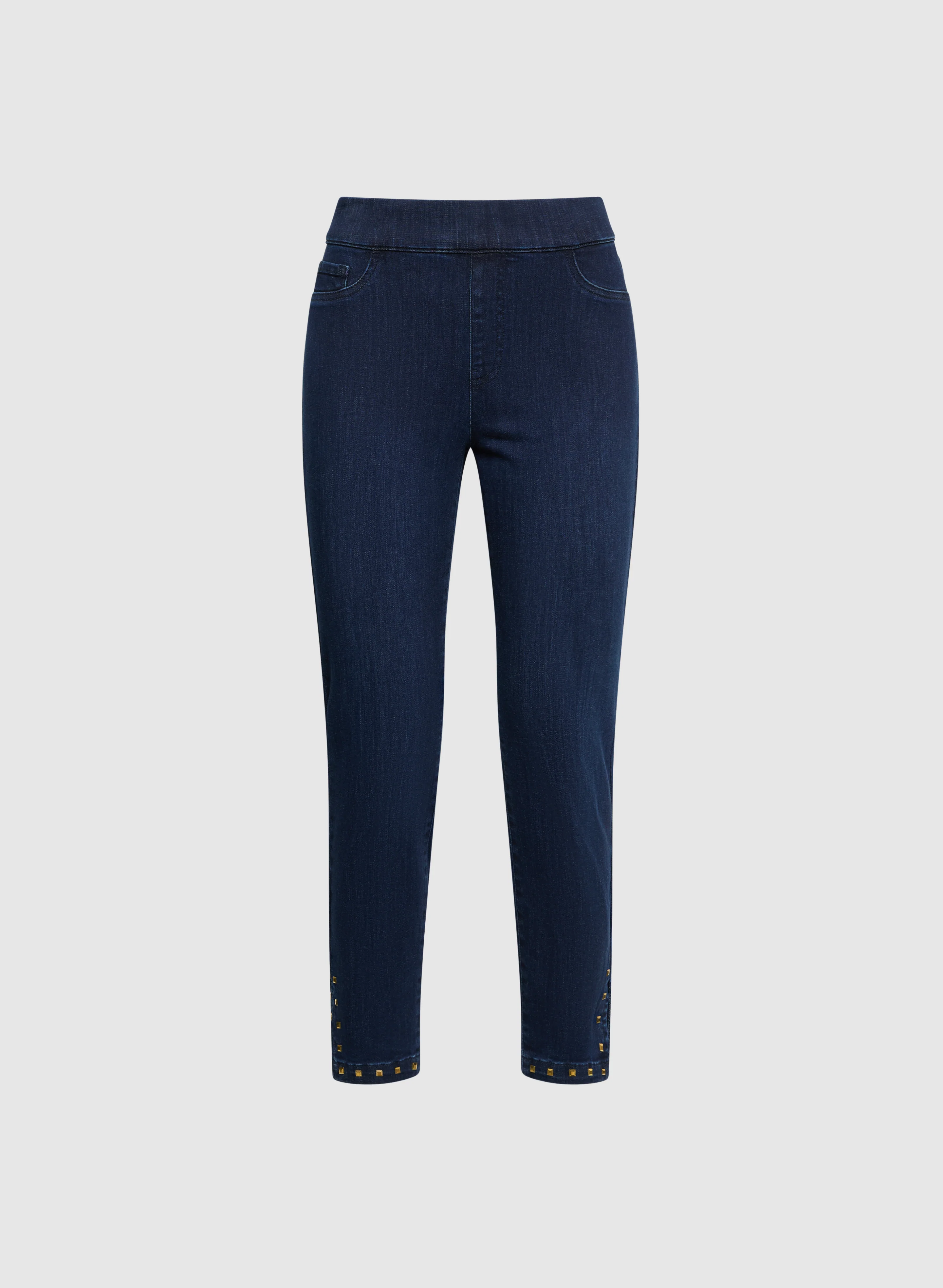 Studded Hem Slim-Leg Jeans - Image 6