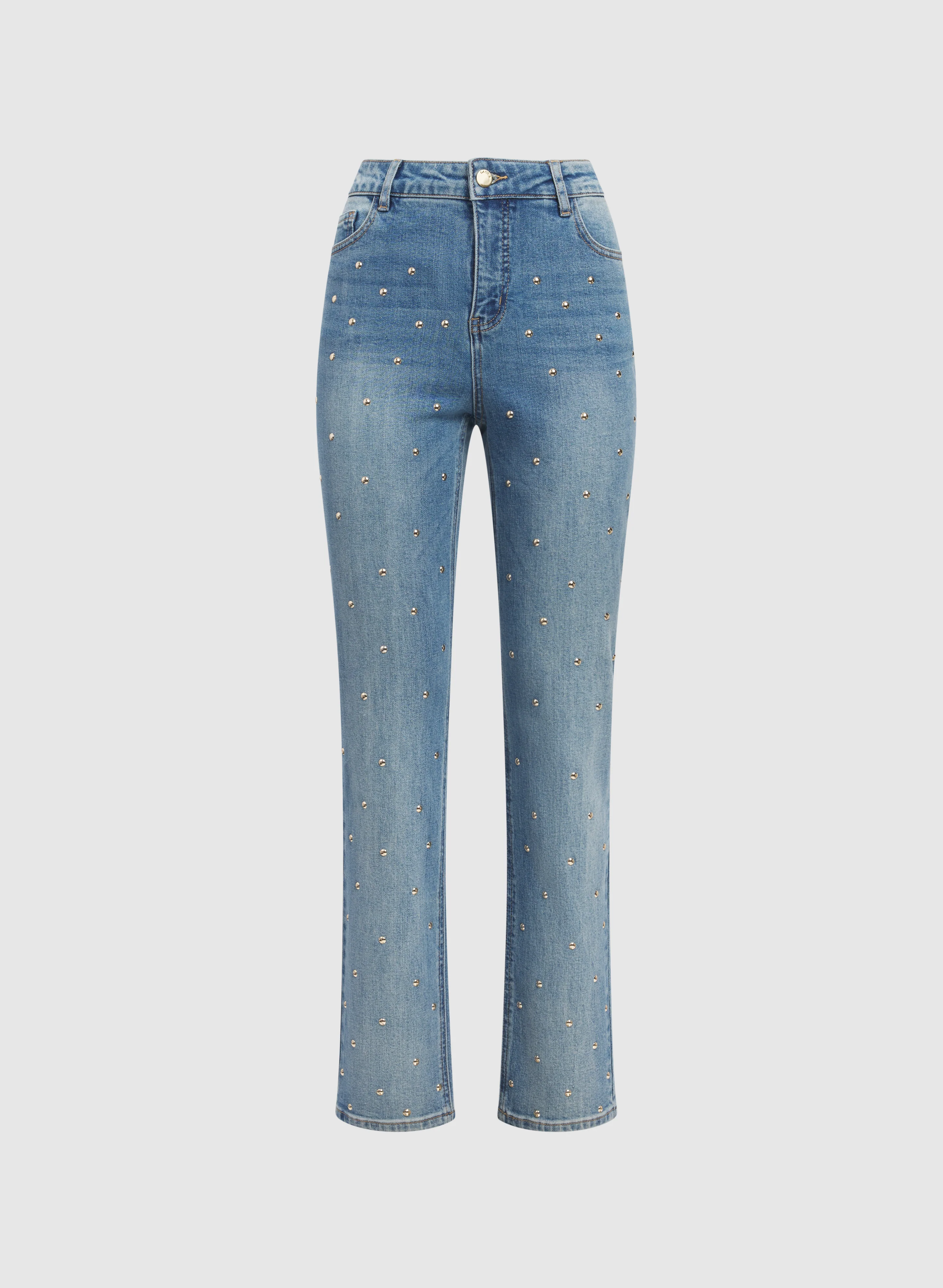 Studded Straight-Leg Jeans - Image 5