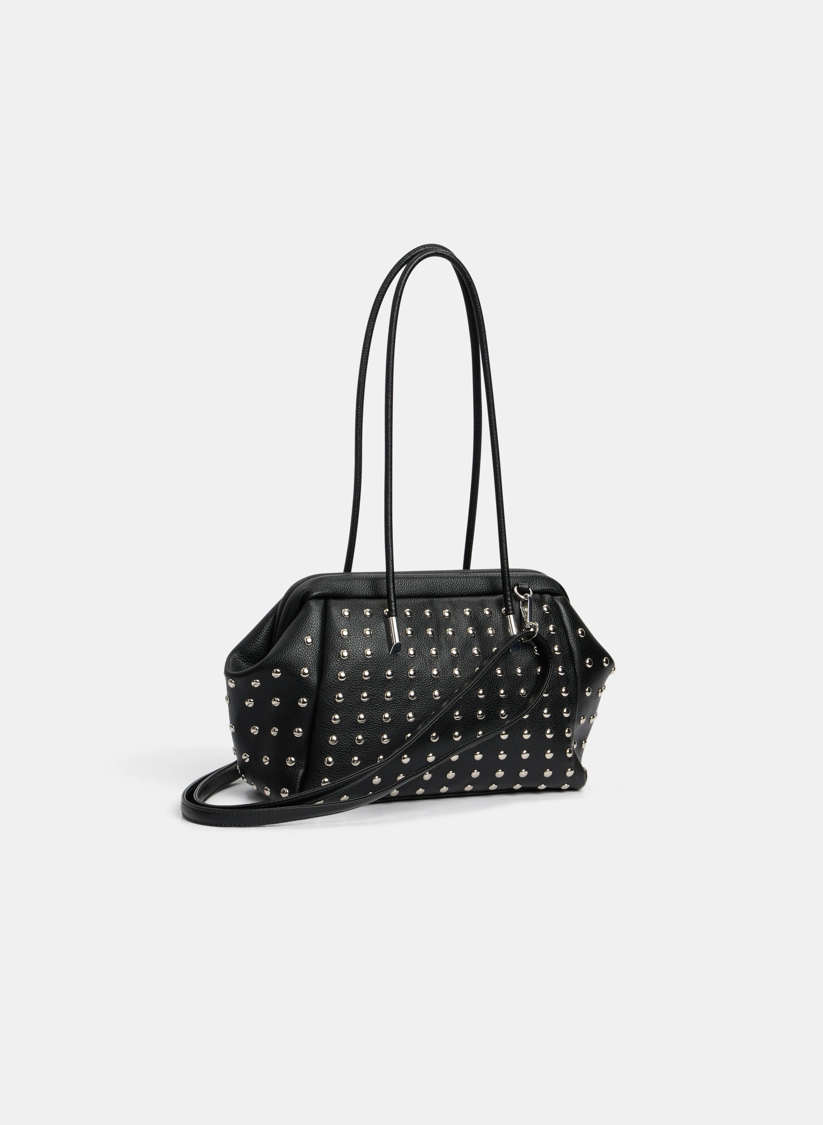 Studded Vegan Leather Handbag - Image 3
