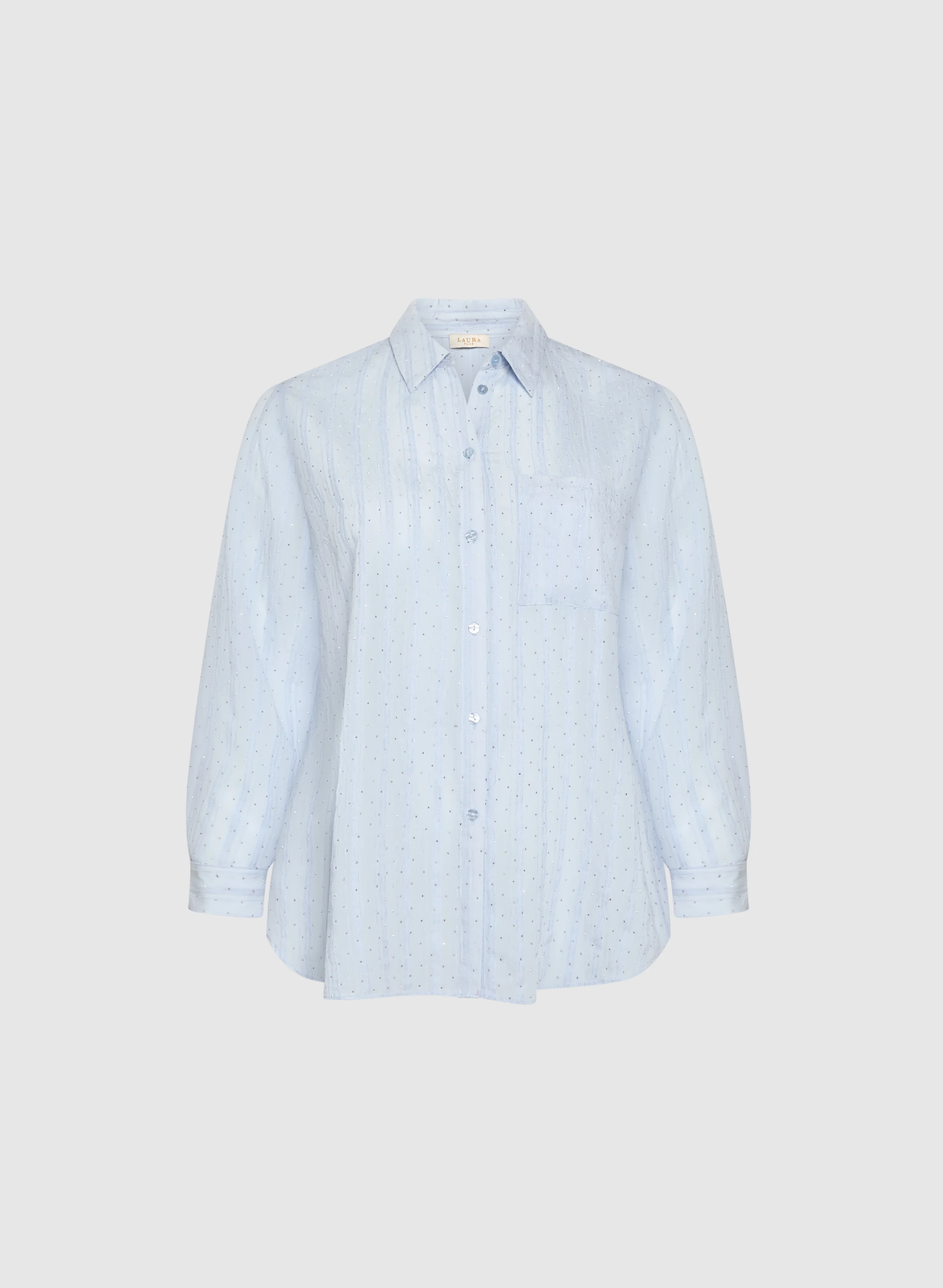 Studs Shadow Stripe Blouse - Image 8