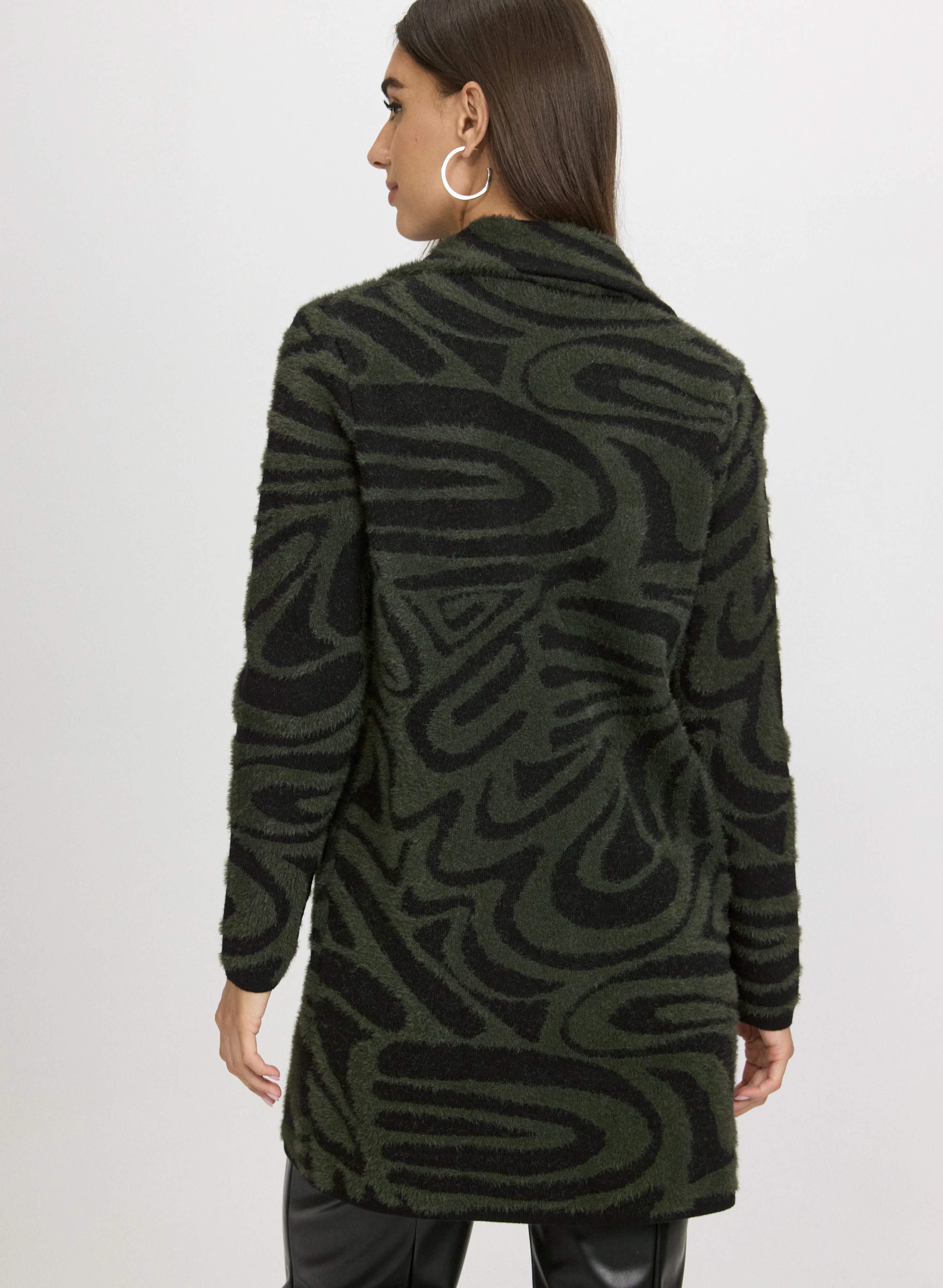 Swirl Print Coatigan - Image 4