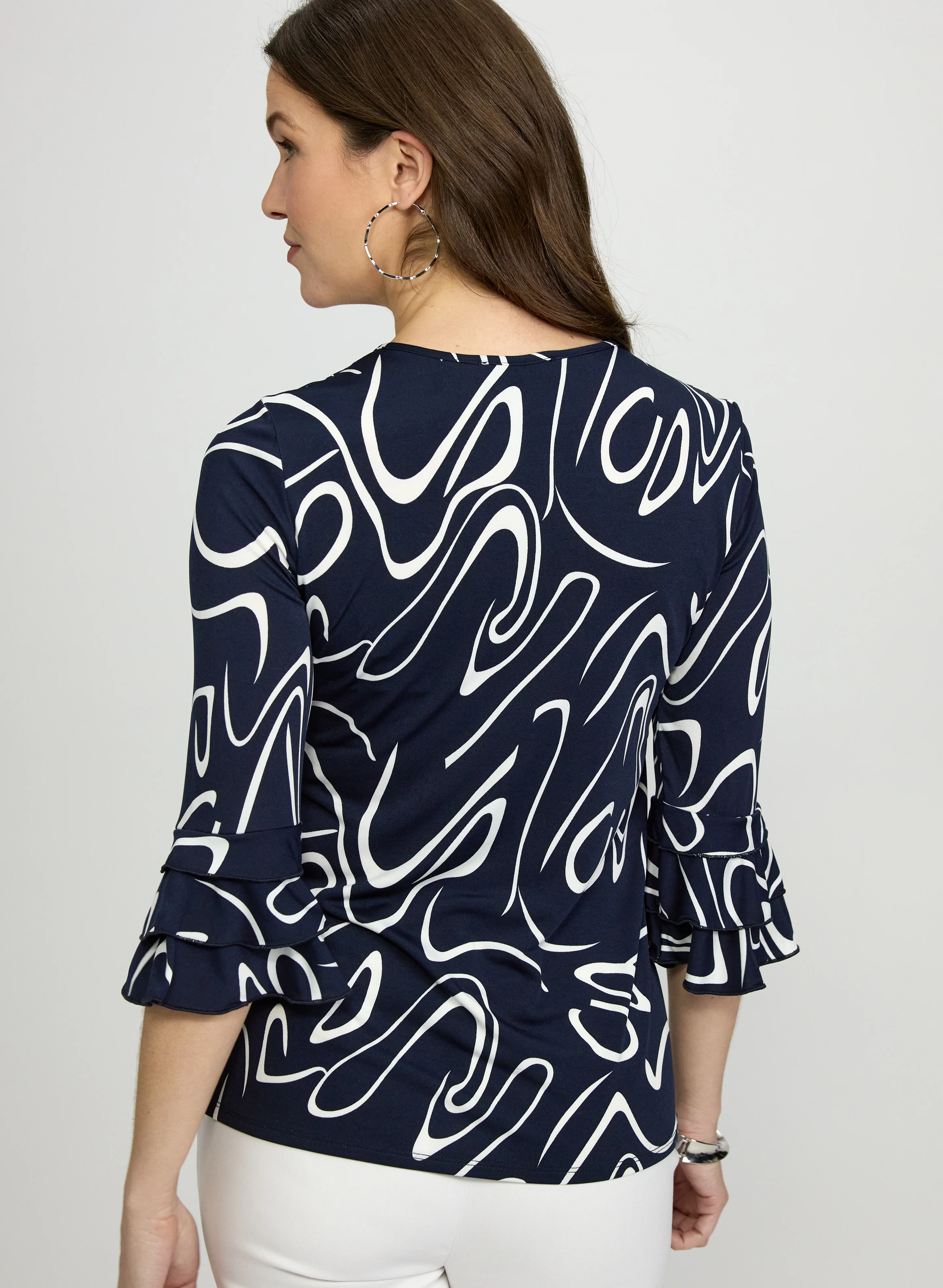 Swirl Print Top - Image 4