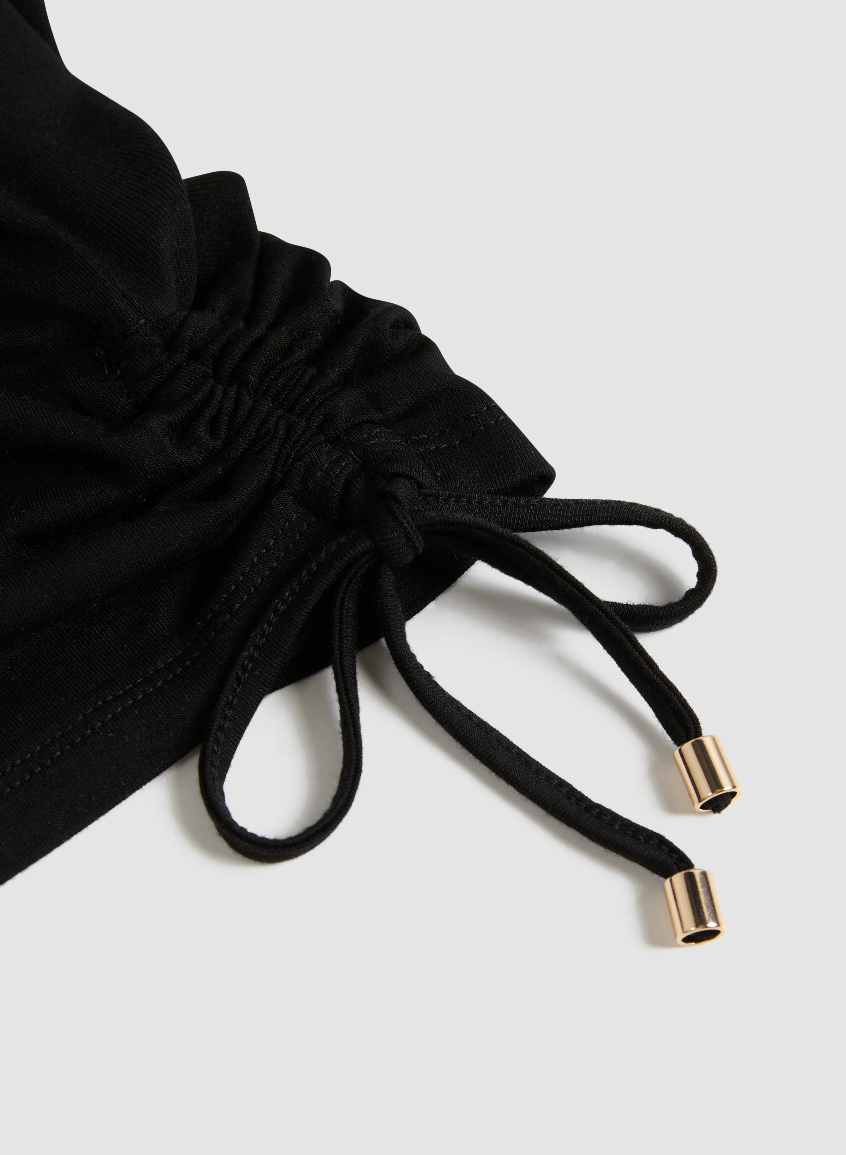 T-Shirt With Satin & Drawstring - Image 7