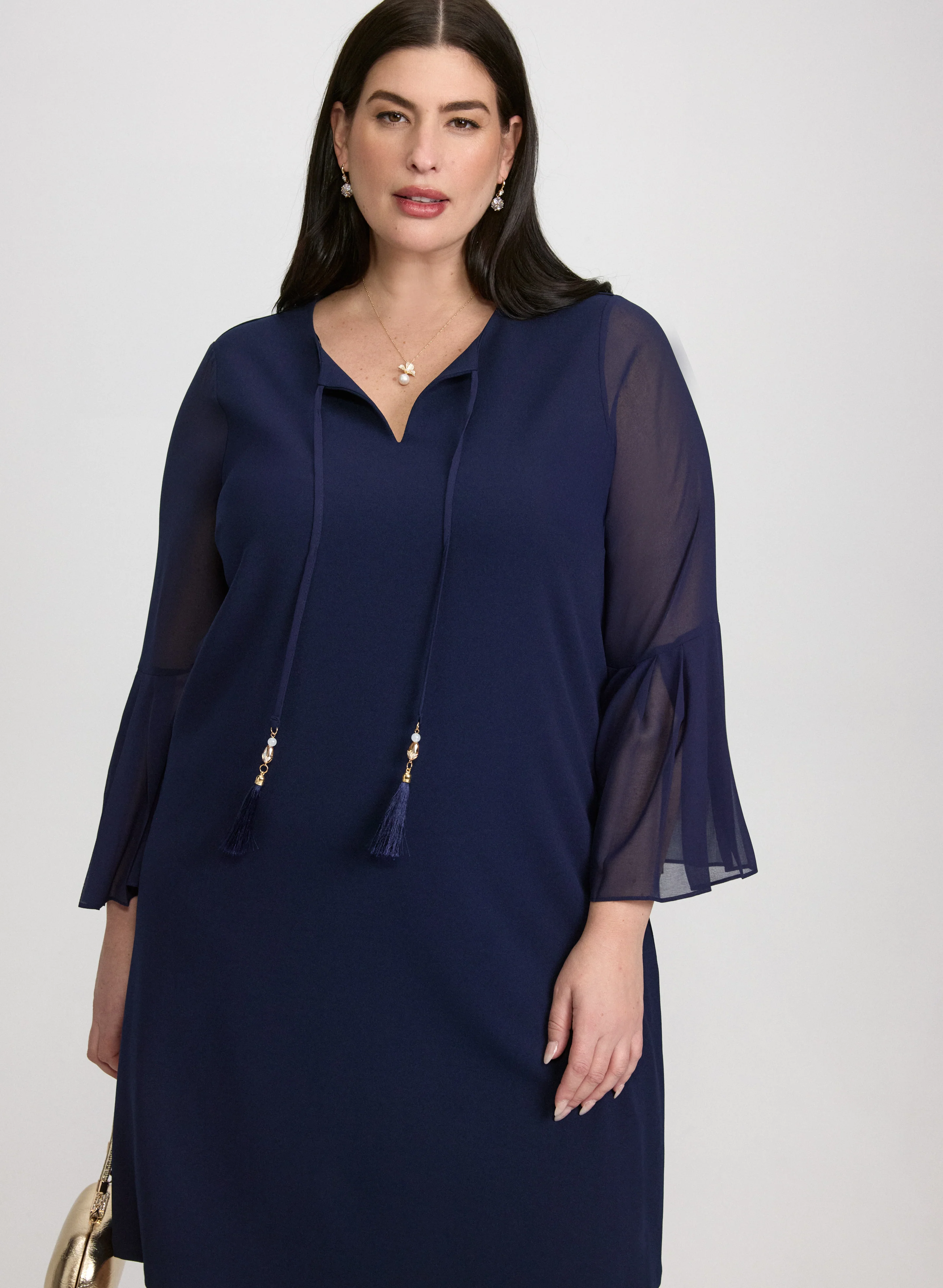 Tassel Drawstring Dress - Image 4