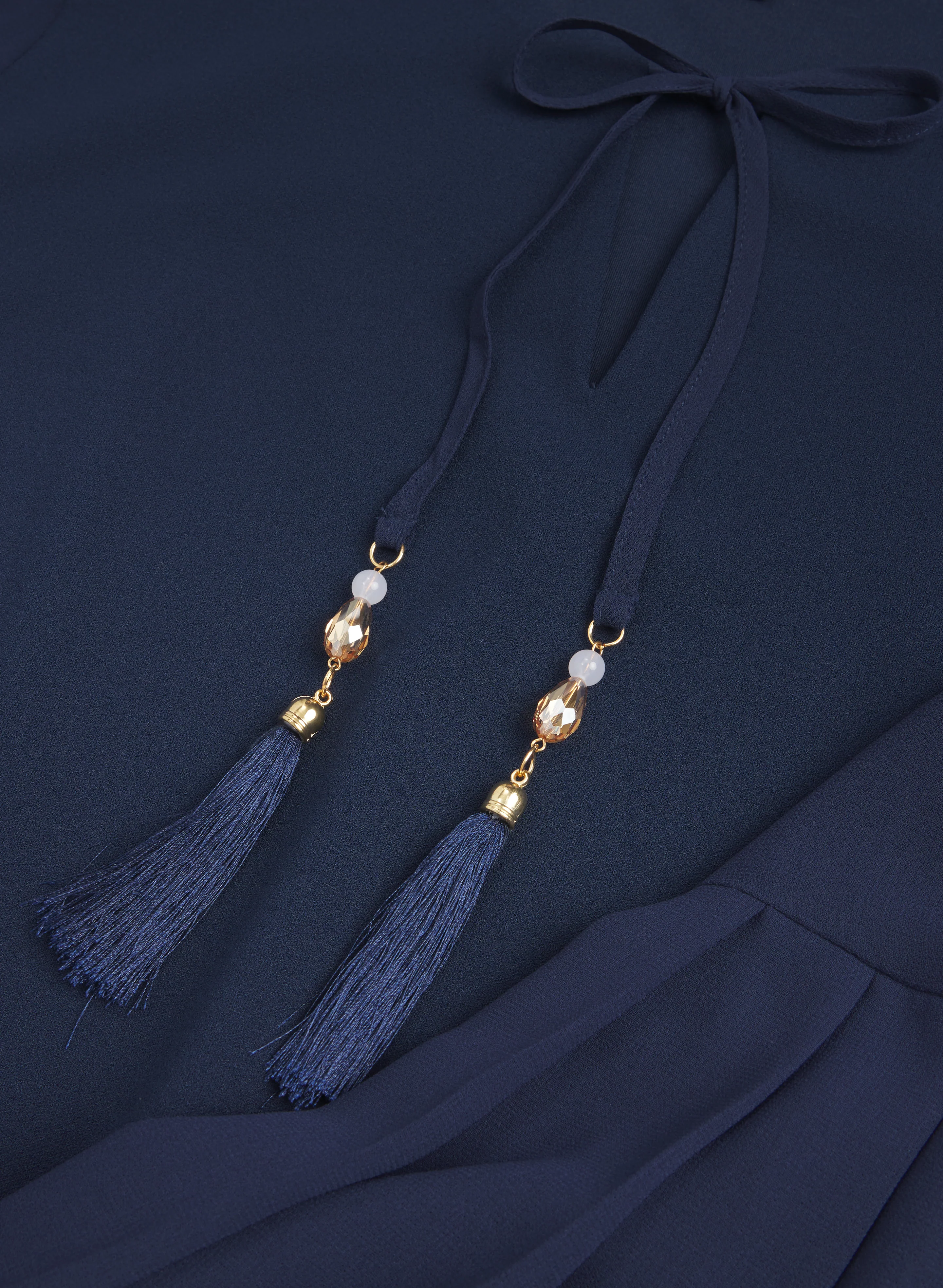 Tassel Drawstring Dress - Image 7